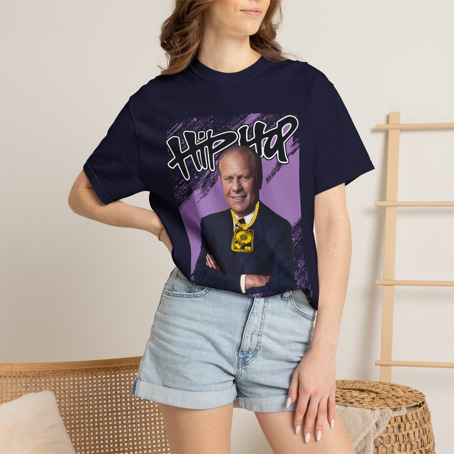 Political Graphic T-Shirt — 'Trump Republicans' Bold Portrait Tee