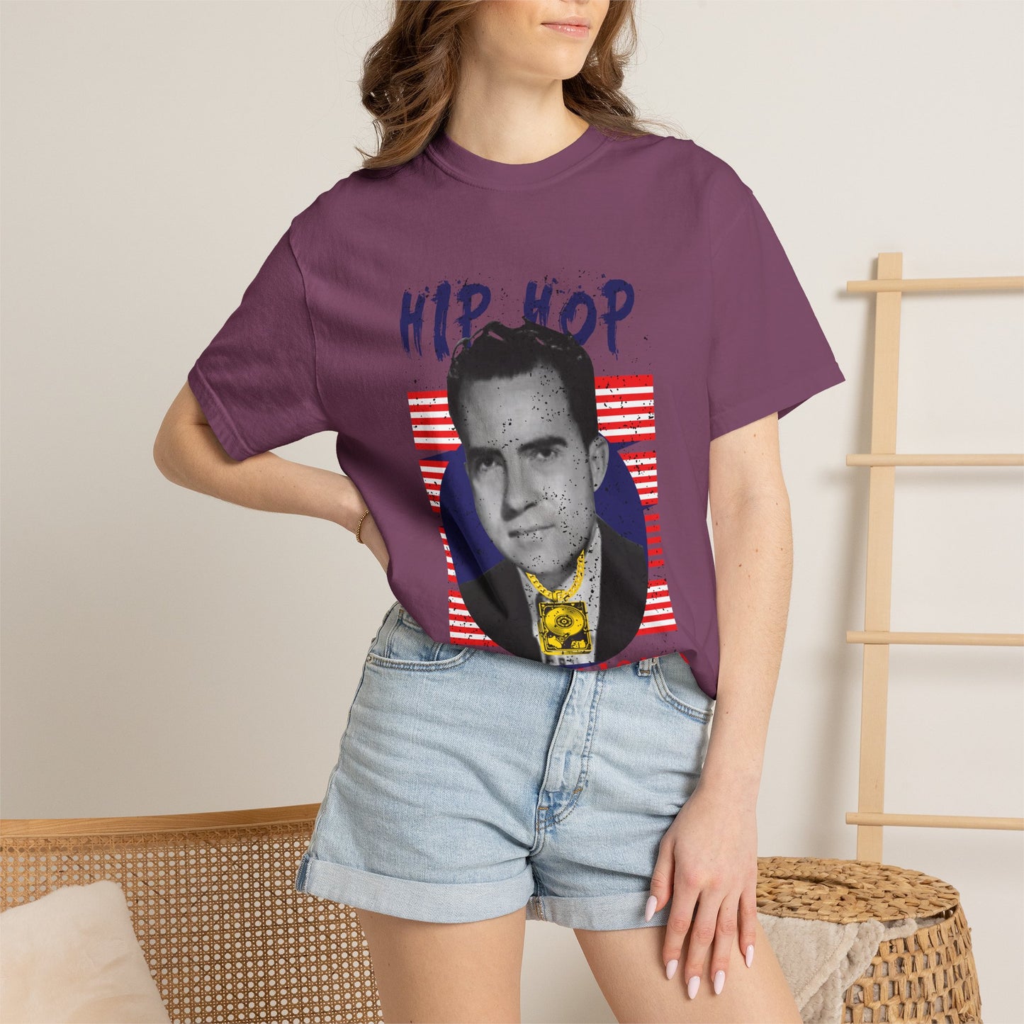 Hip Hop Republicans Graphic T-Shirt — Retro Political Parody Tee