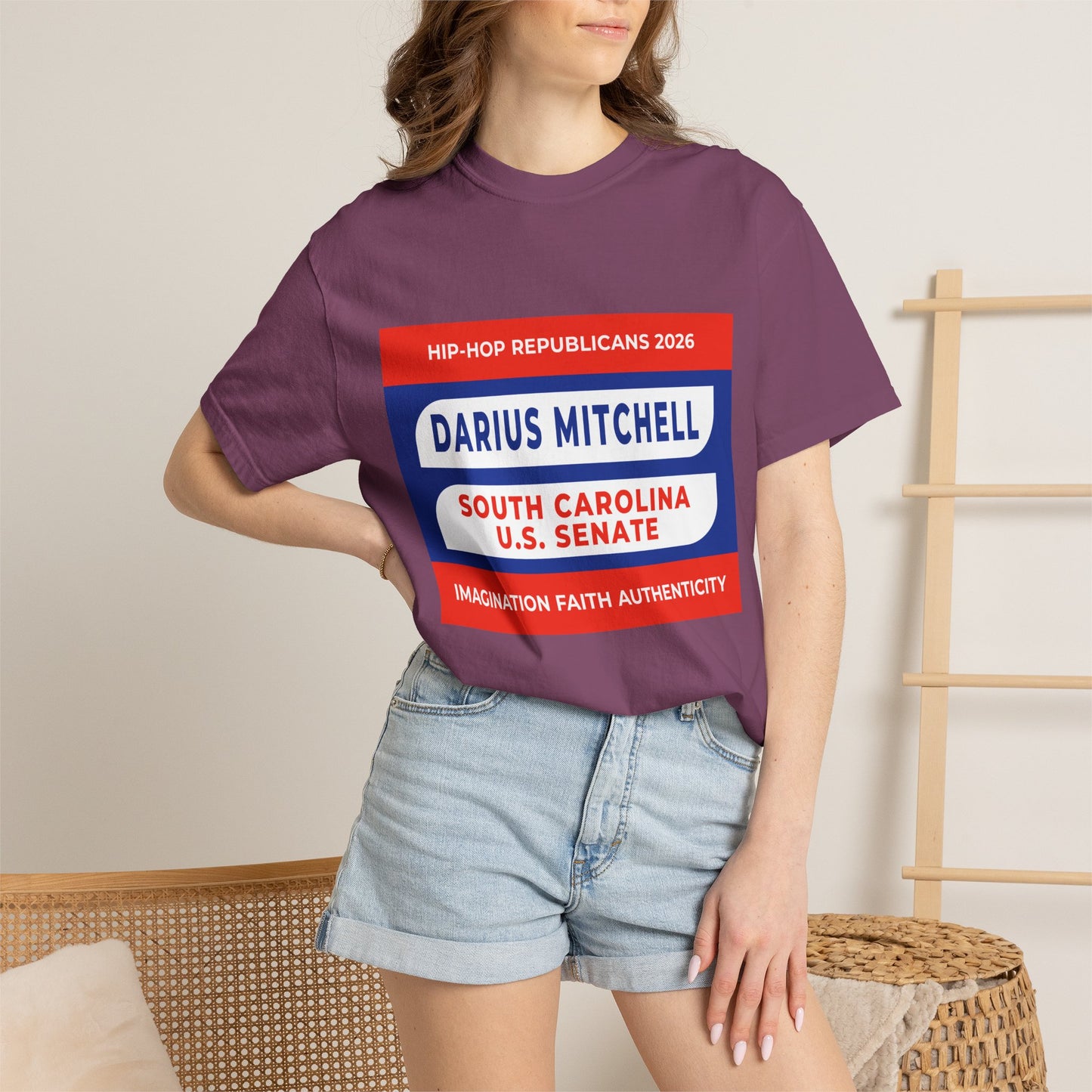 Political Campaign T-Shirt — "Darius Mitchell South Carolina U.S. Senate"