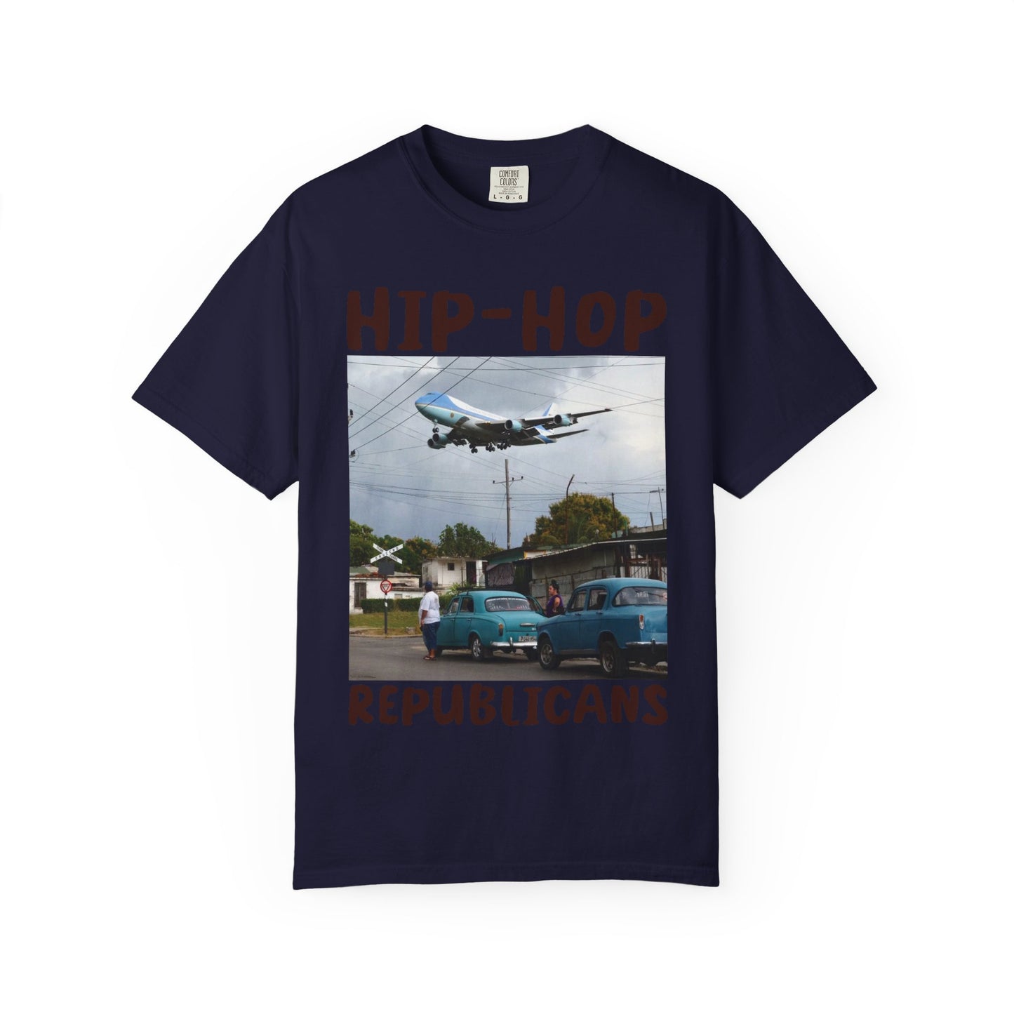 Hip Hop Republicans Helicopter Patriotic Graphic T-Shirt