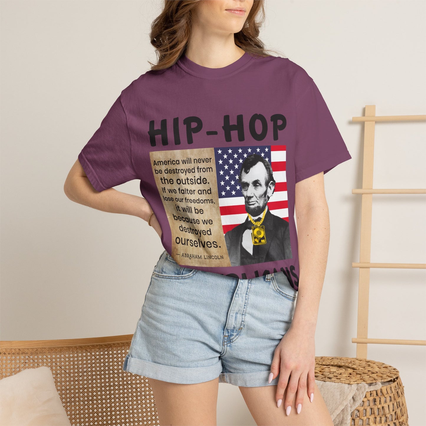 Hip-Hop Republicans T-Shirt — Lincoln Quote Patriotic Graphic Tee