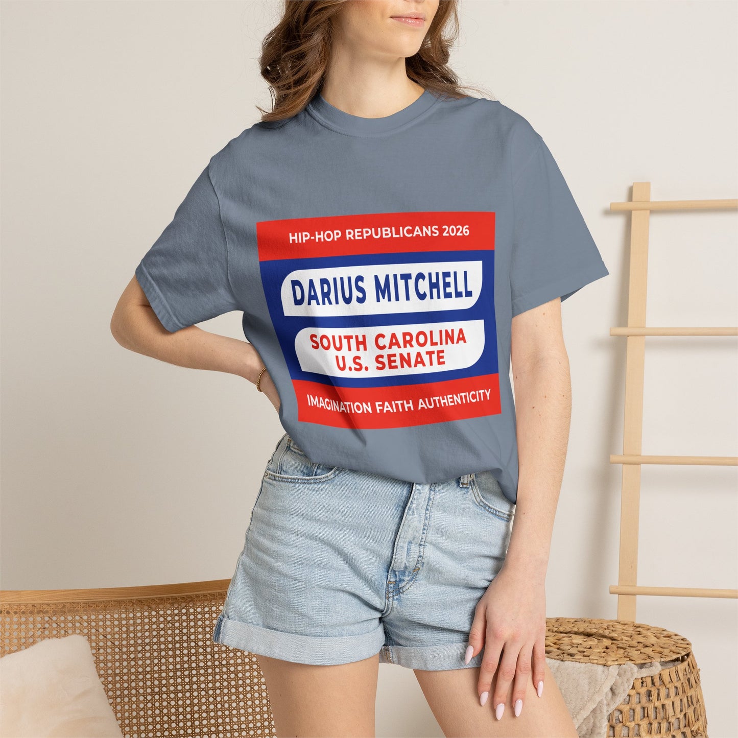 Political Campaign T-Shirt — "Darius Mitchell South Carolina U.S. Senate"