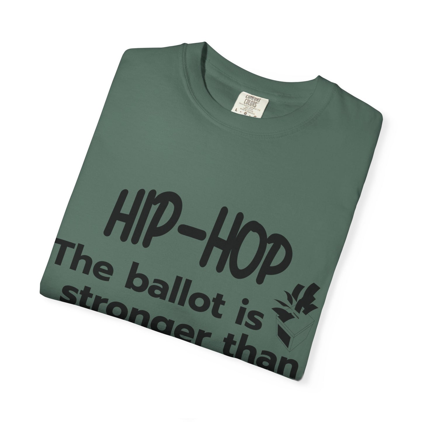 Political Statement T-Shirt — “The Ballot Is Stronger Than The Bullet” Hip-Hop Protest Tee
