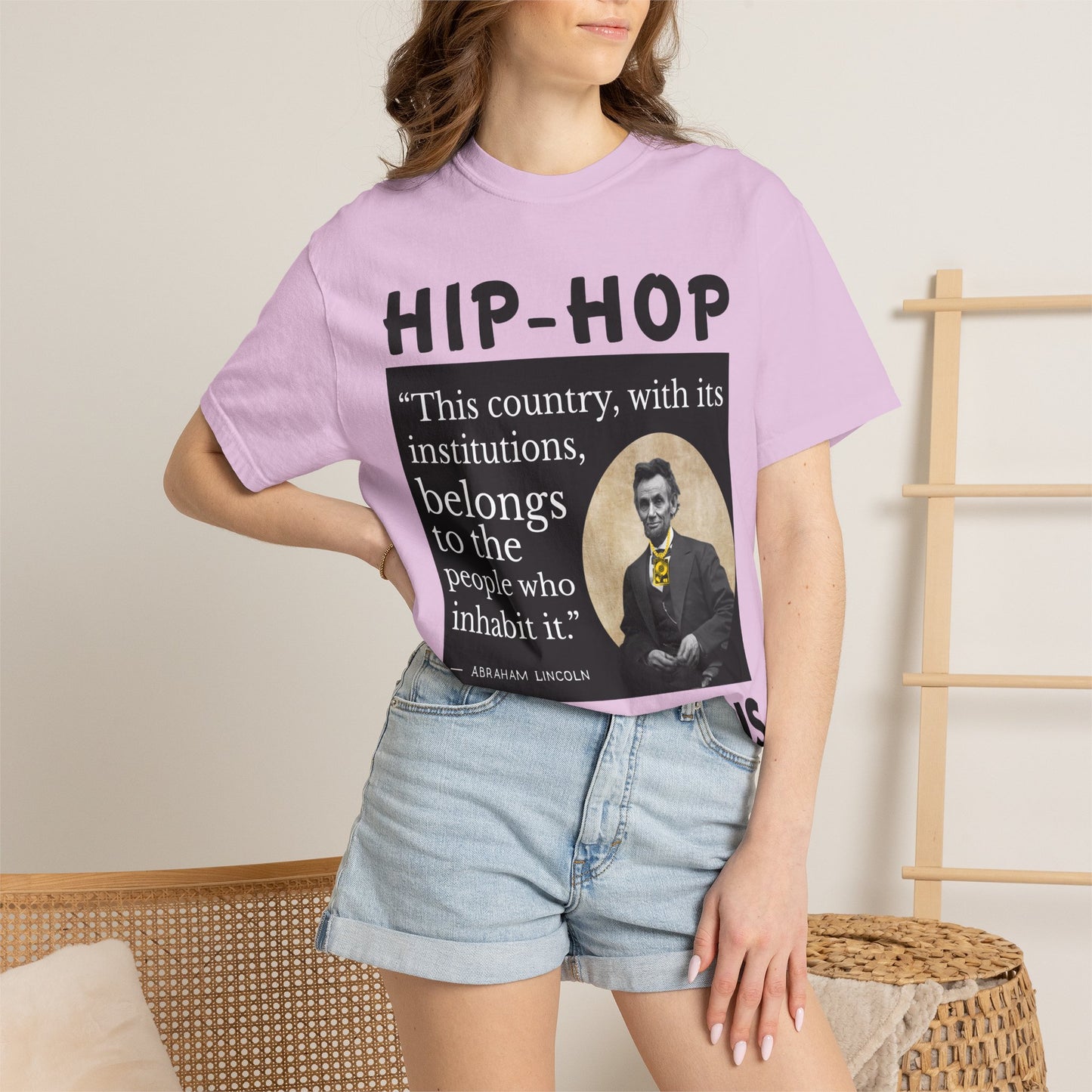 Political Quote T-Shirt — 'Hip-Hop Republicans' Graphic Tee with Historic Quote