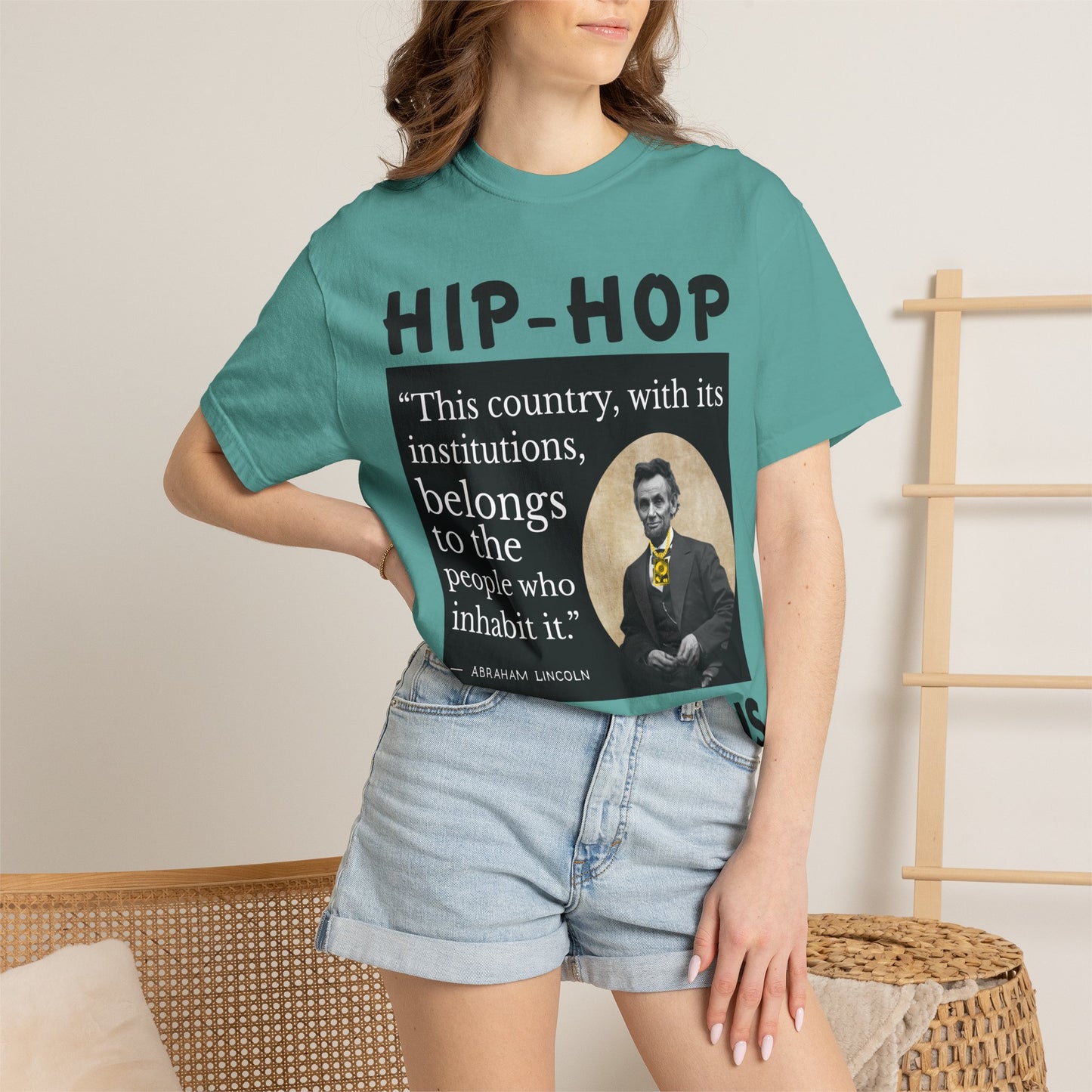 Political Quote T-Shirt — 'Hip-Hop Republicans' Graphic Tee with Historic Quote