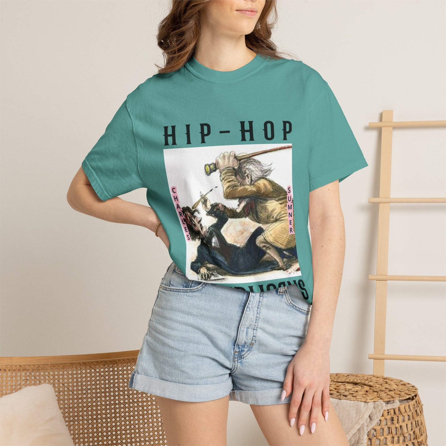 Hip-Hop Republicans Vintage Illustration T-Shirt
