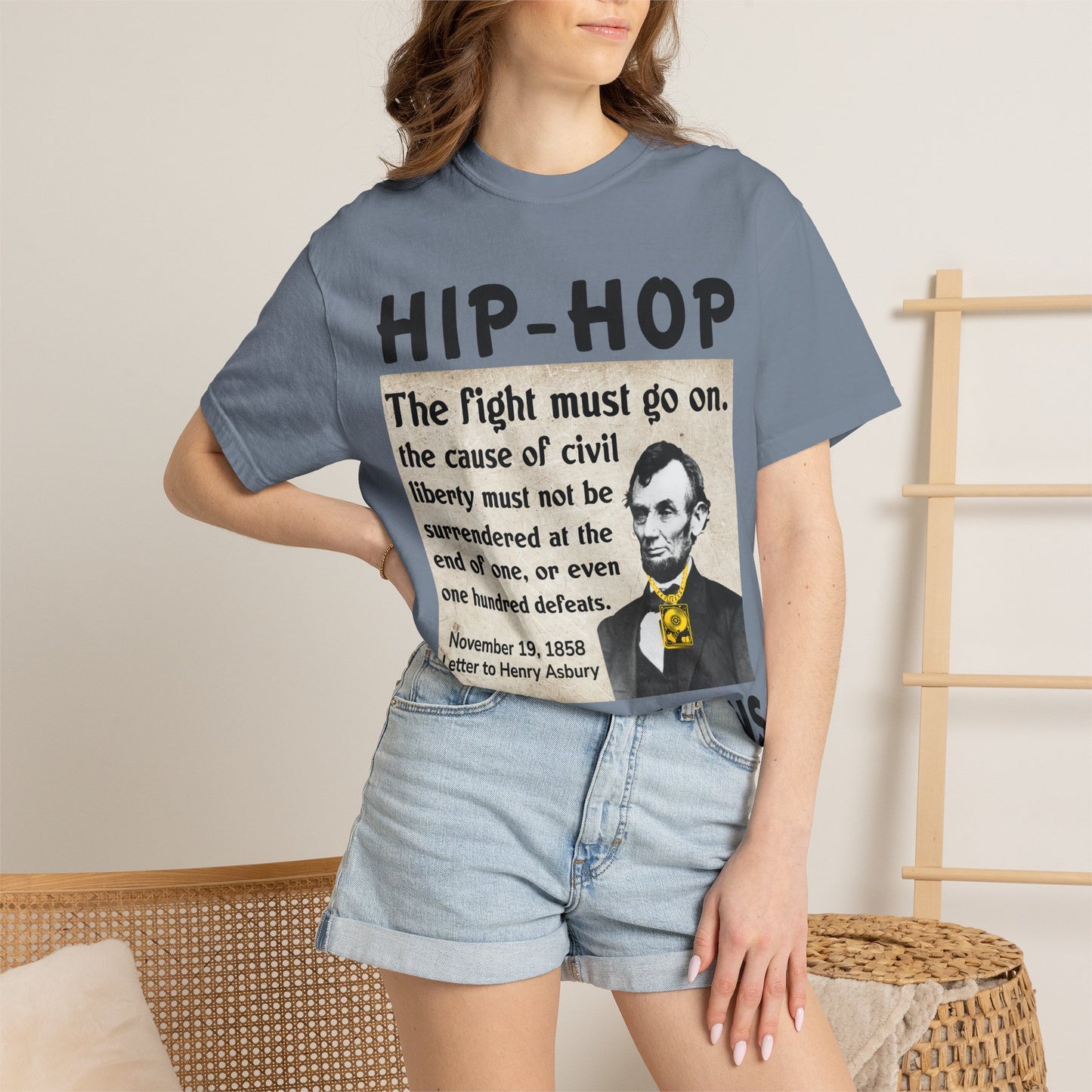 Hip-Hop Republicans T-Shirt — "The fight must go on" Lincoln Quote Tee
