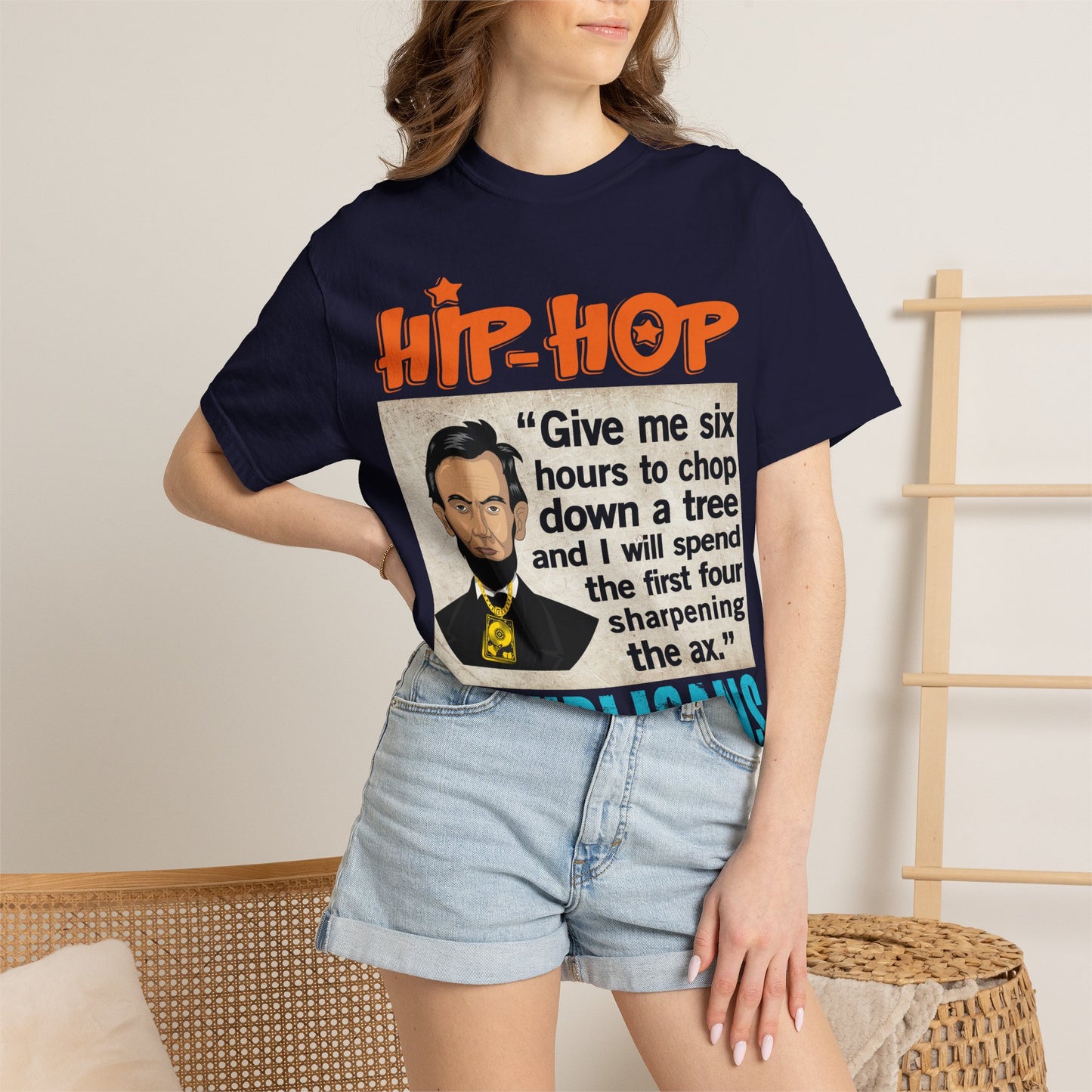 Hip Hop Republicans Abraham Lincoln Political Rap T-Shirt