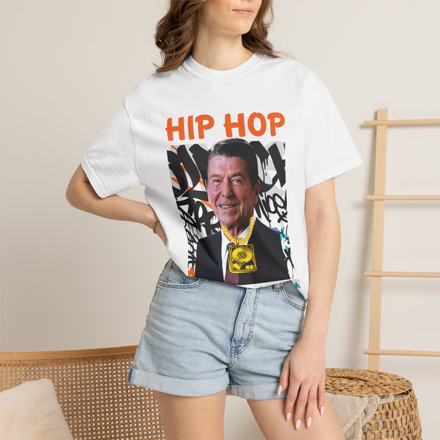 Get Your Groove On with a Trendy Ronald Reagan Hip Hop Republicans T-Shirt
