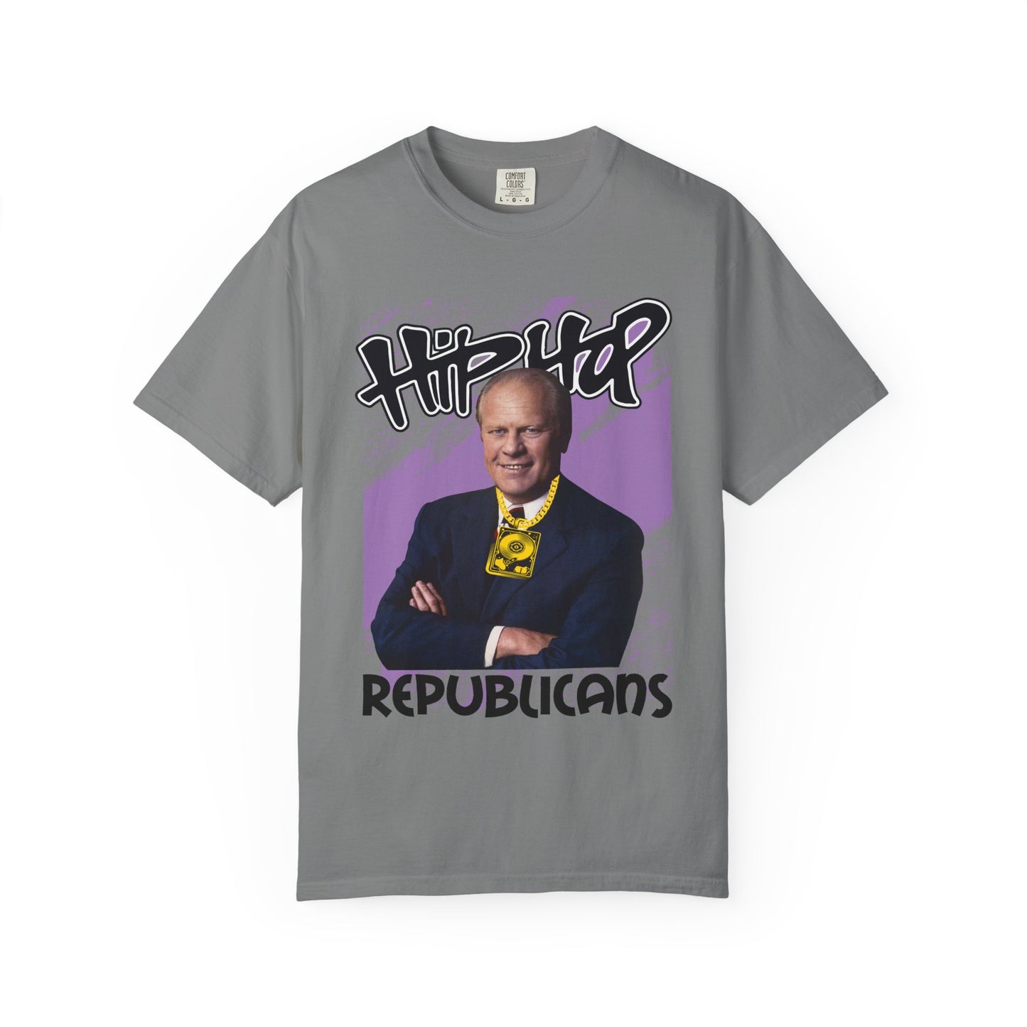 Political Graphic T-Shirt — 'Trump Republicans' Bold Portrait Tee