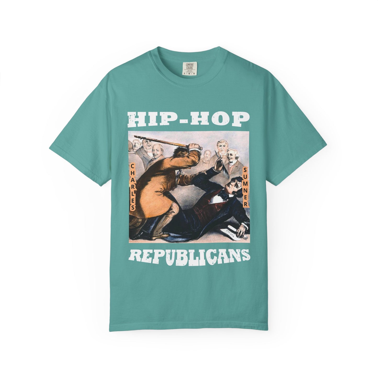 Artistic Vintage Poster T-Shirt — 'Chalet Summer' Graphic Tee