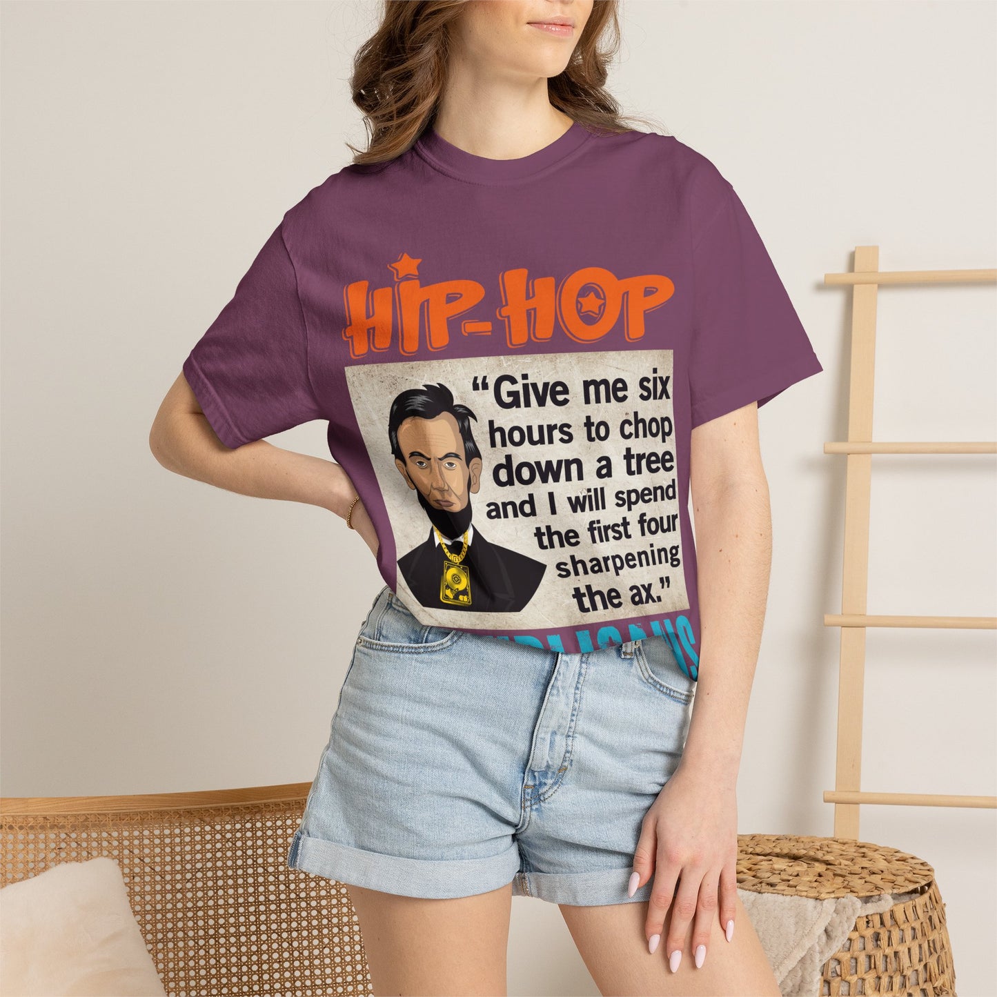 Hip Hop Republicans Abraham Lincoln Political Rap T-Shirt