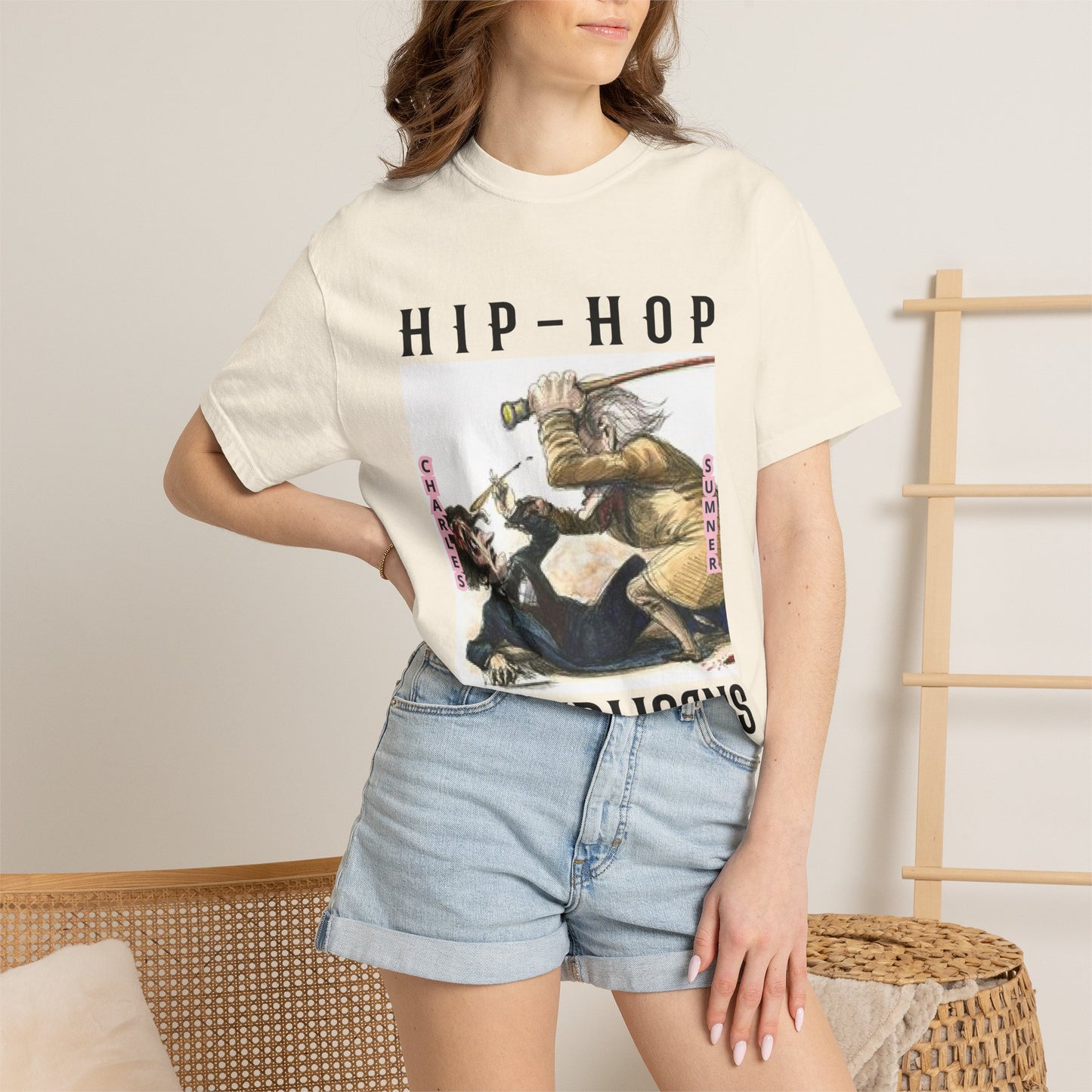 Hip-Hop Republicans Vintage Illustration T-Shirt