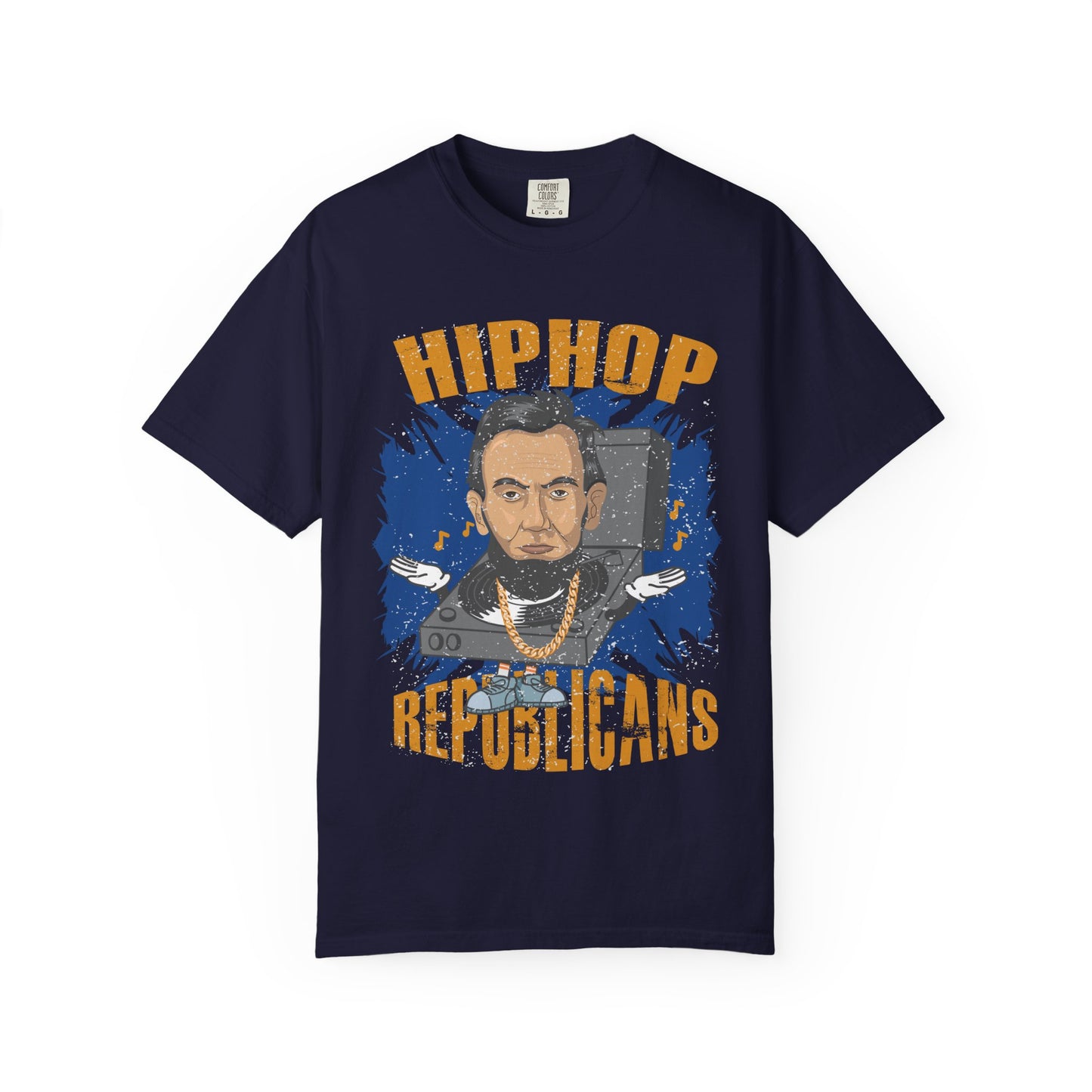 Hip Hop Republicans Graphic T-Shirt — Abe Lincoln Rap Portrait Tee
