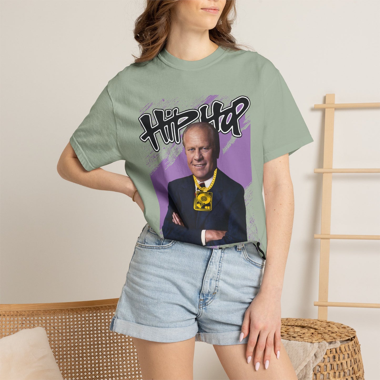 Political Graphic T-Shirt — 'Trump Republicans' Bold Portrait Tee