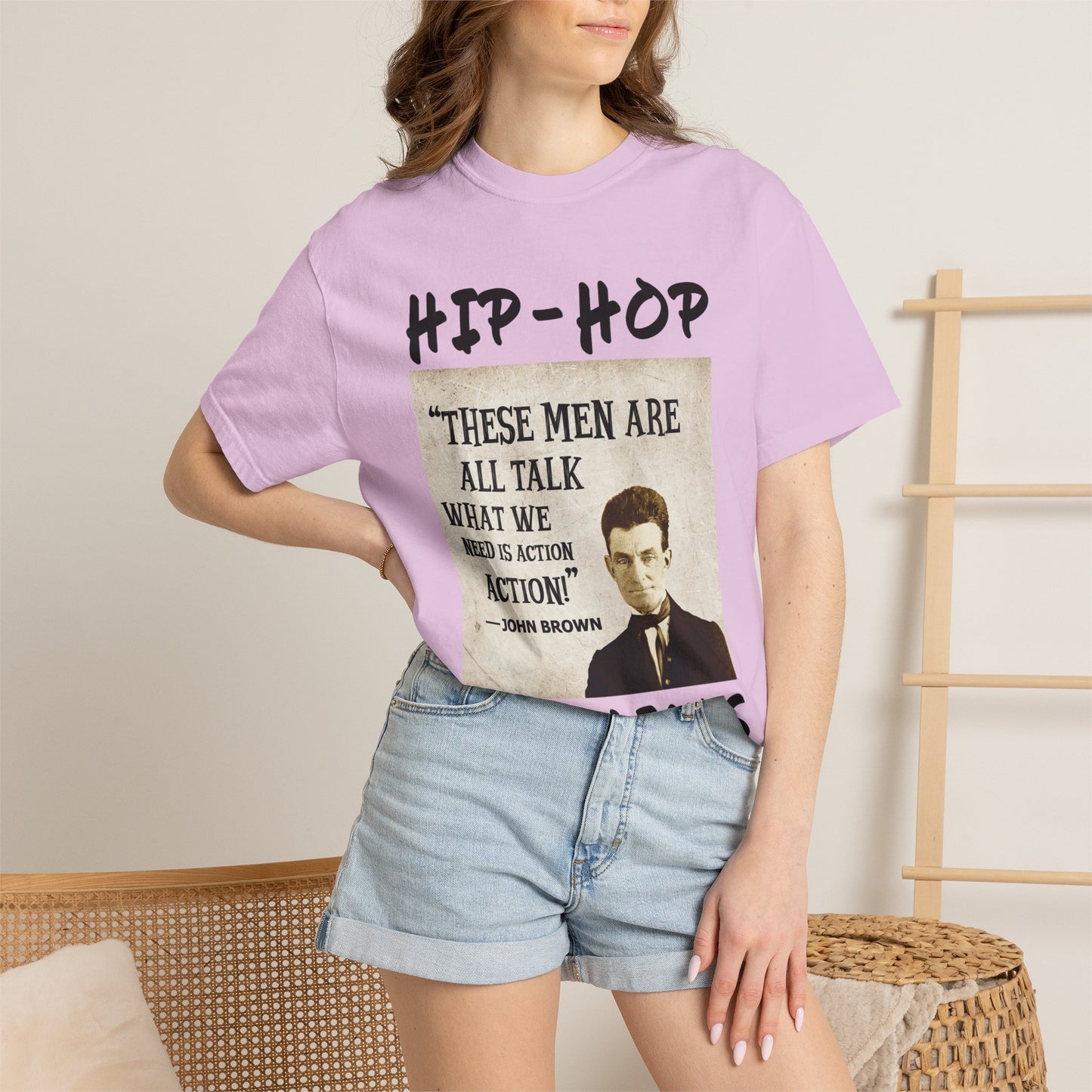 Hip-Hop Republicans T-Shirt — "These Men Are All Talk" John Brown Quote Graphic Tee