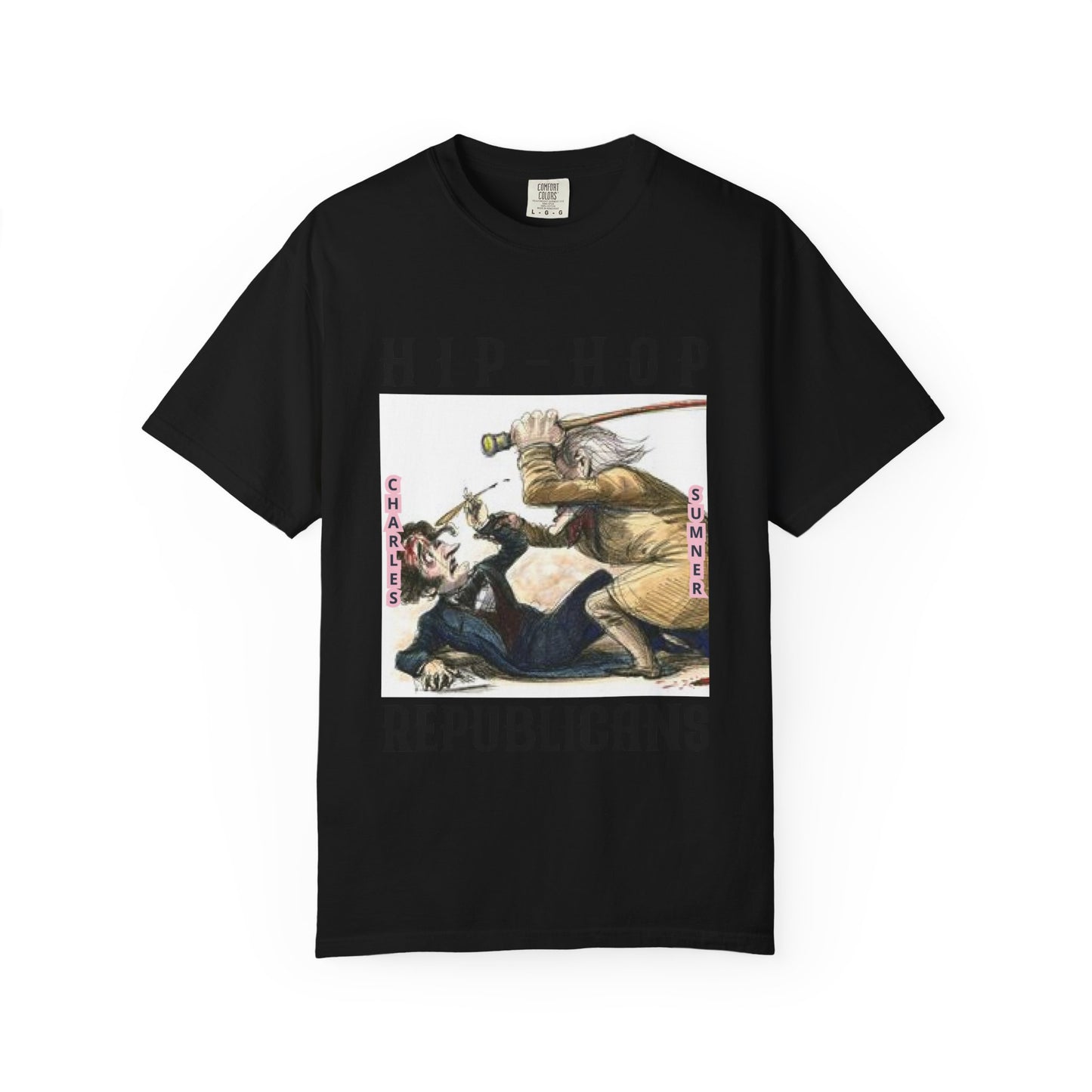 Hip-Hop Republicans Vintage Illustration T-Shirt