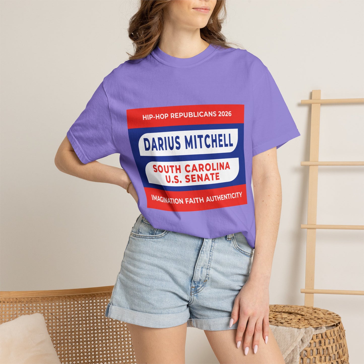 Political Campaign T-Shirt — "Darius Mitchell South Carolina U.S. Senate"