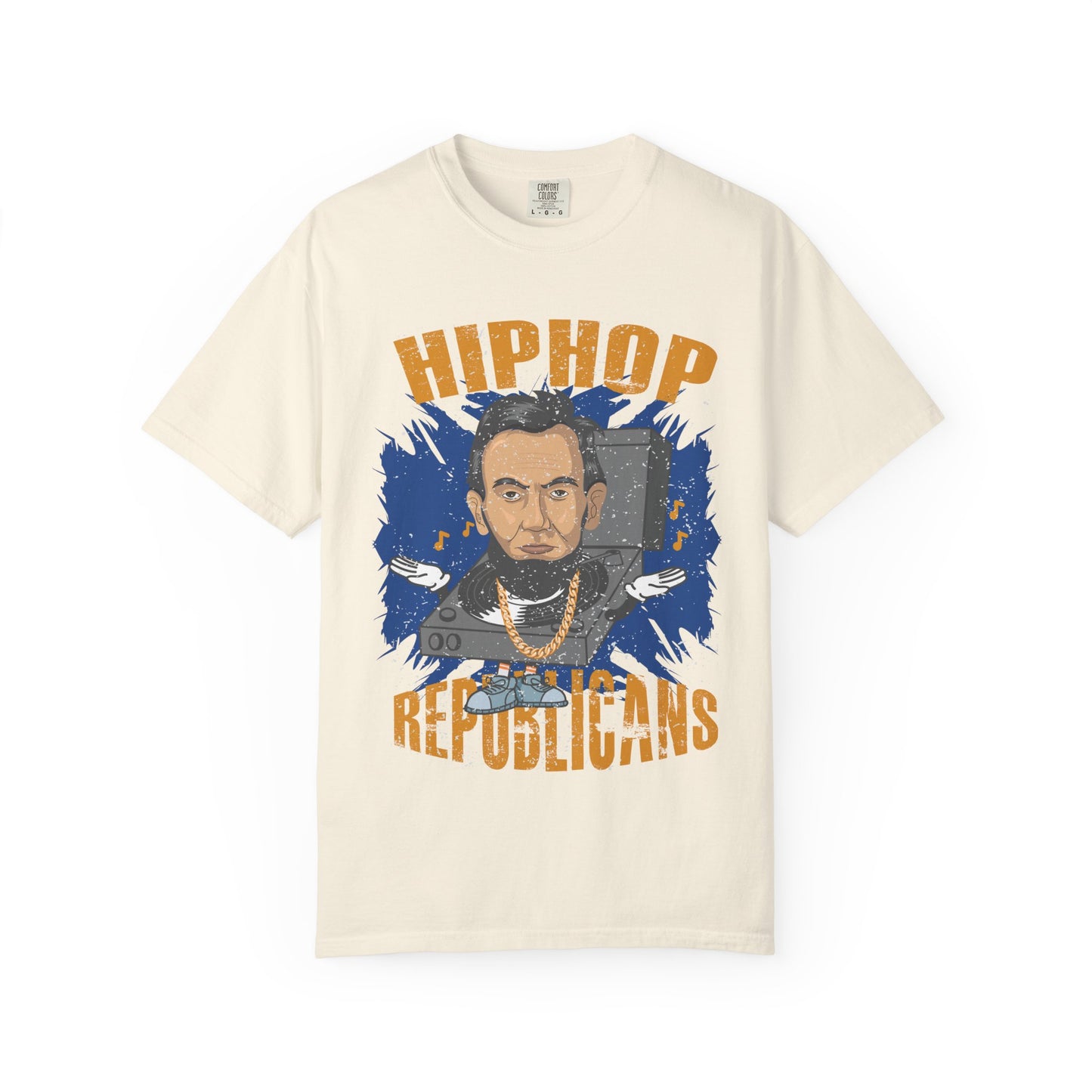 Hip Hop Republicans Graphic T-Shirt — Abe Lincoln Rap Portrait Tee