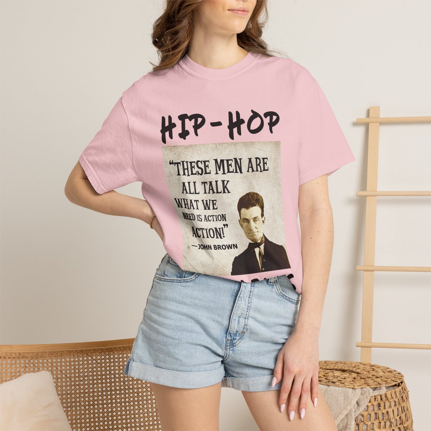 Hip-Hop Republicans T-Shirt — "These Men Are All Talk" John Brown Quote Graphic Tee