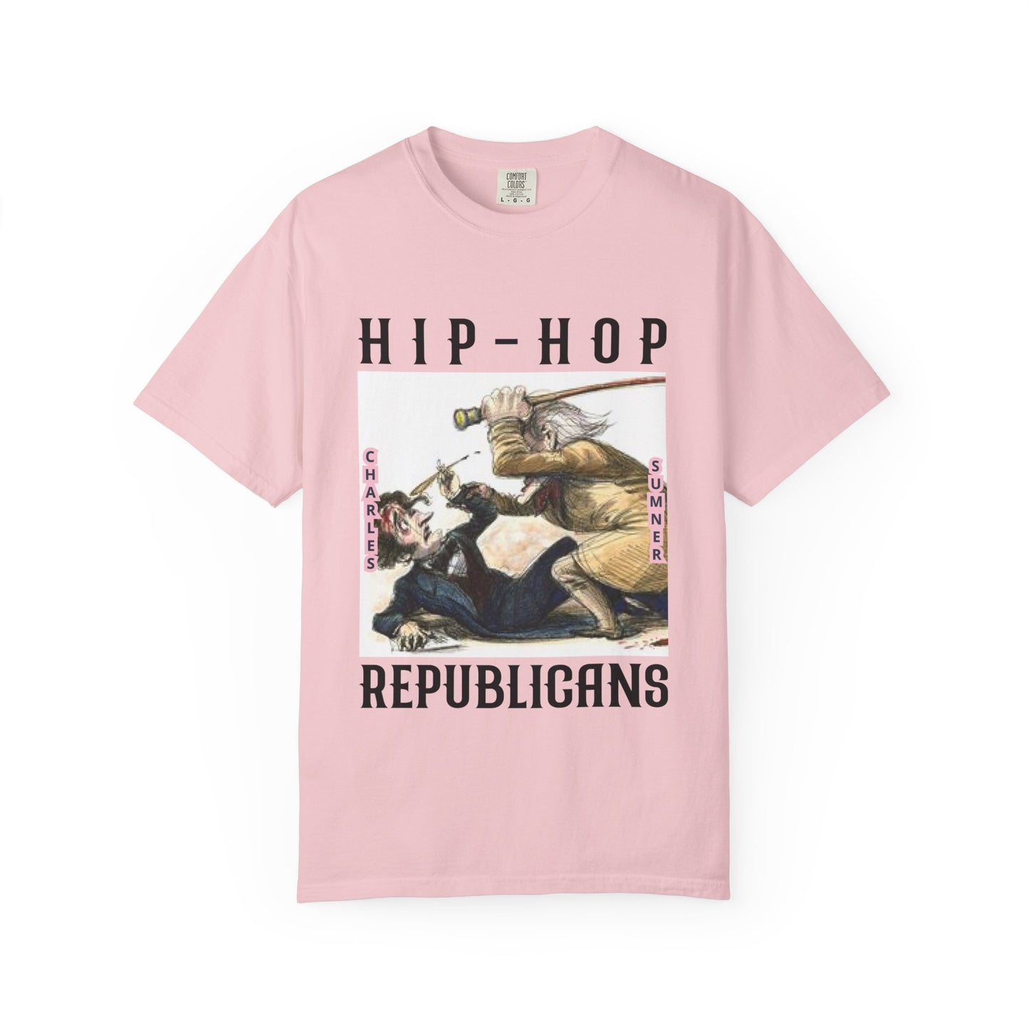 Hip-Hop Republicans Vintage Illustration T-Shirt