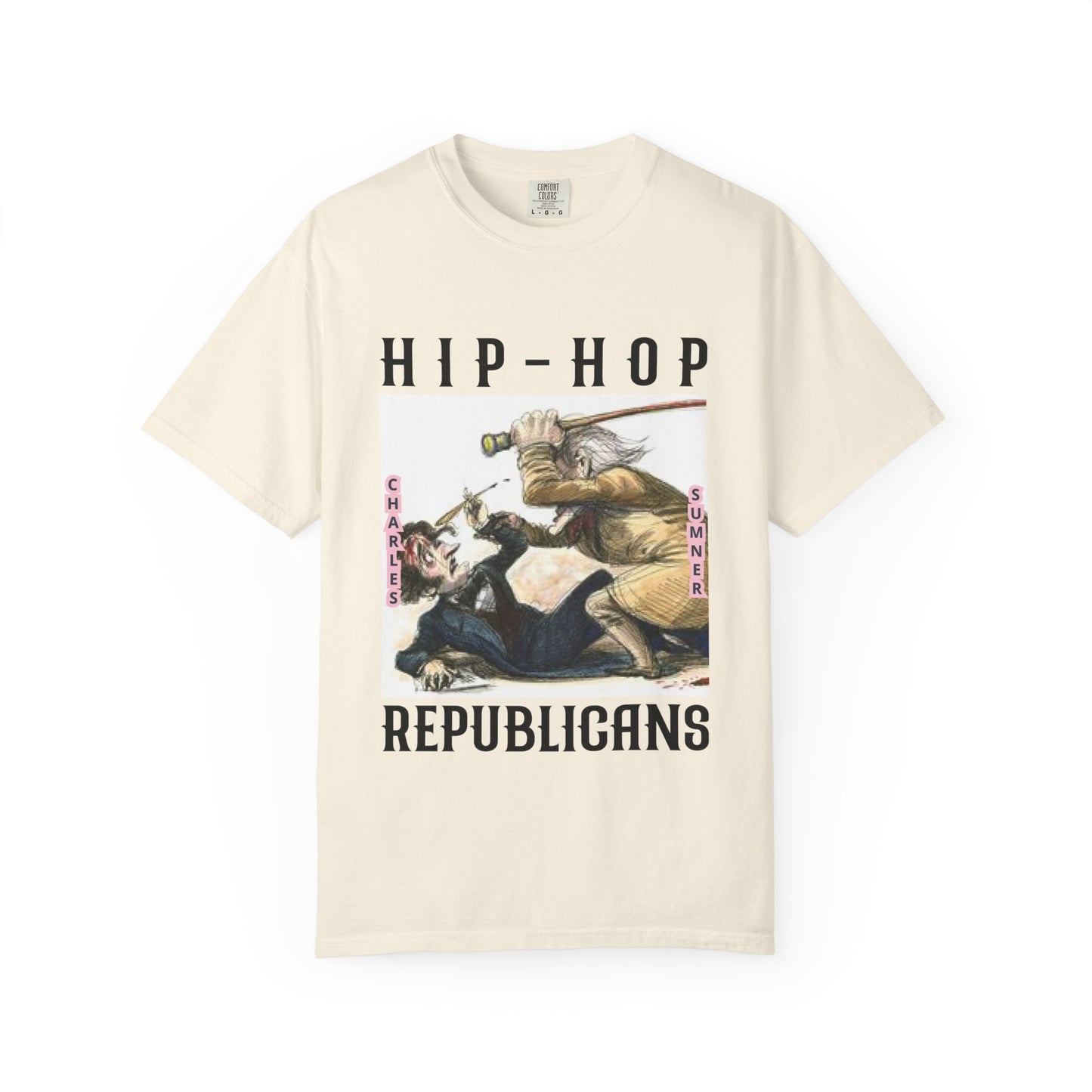 Hip-Hop Republicans Vintage Illustration T-Shirt