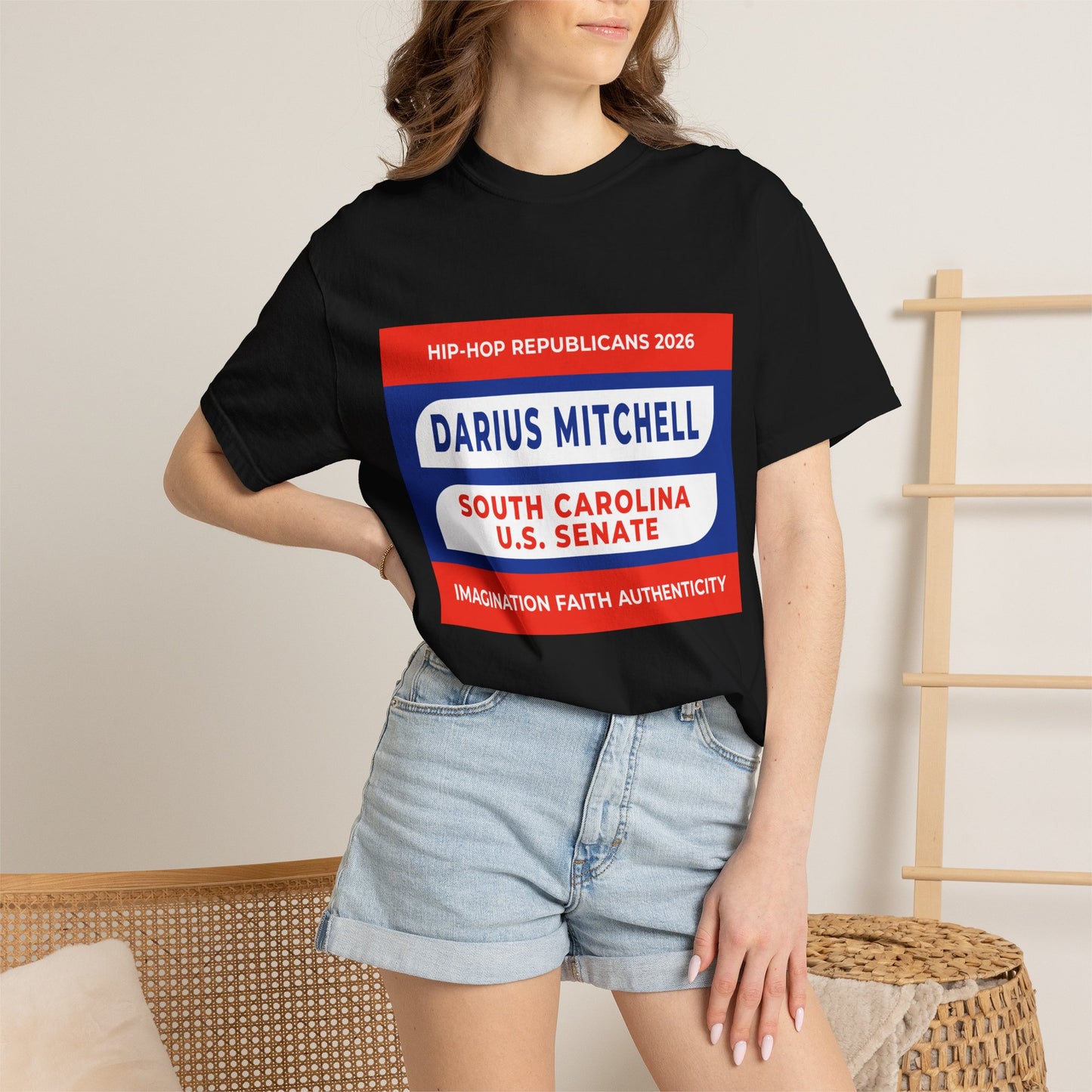 Political Campaign T-Shirt — "Darius Mitchell South Carolina U.S. Senate"