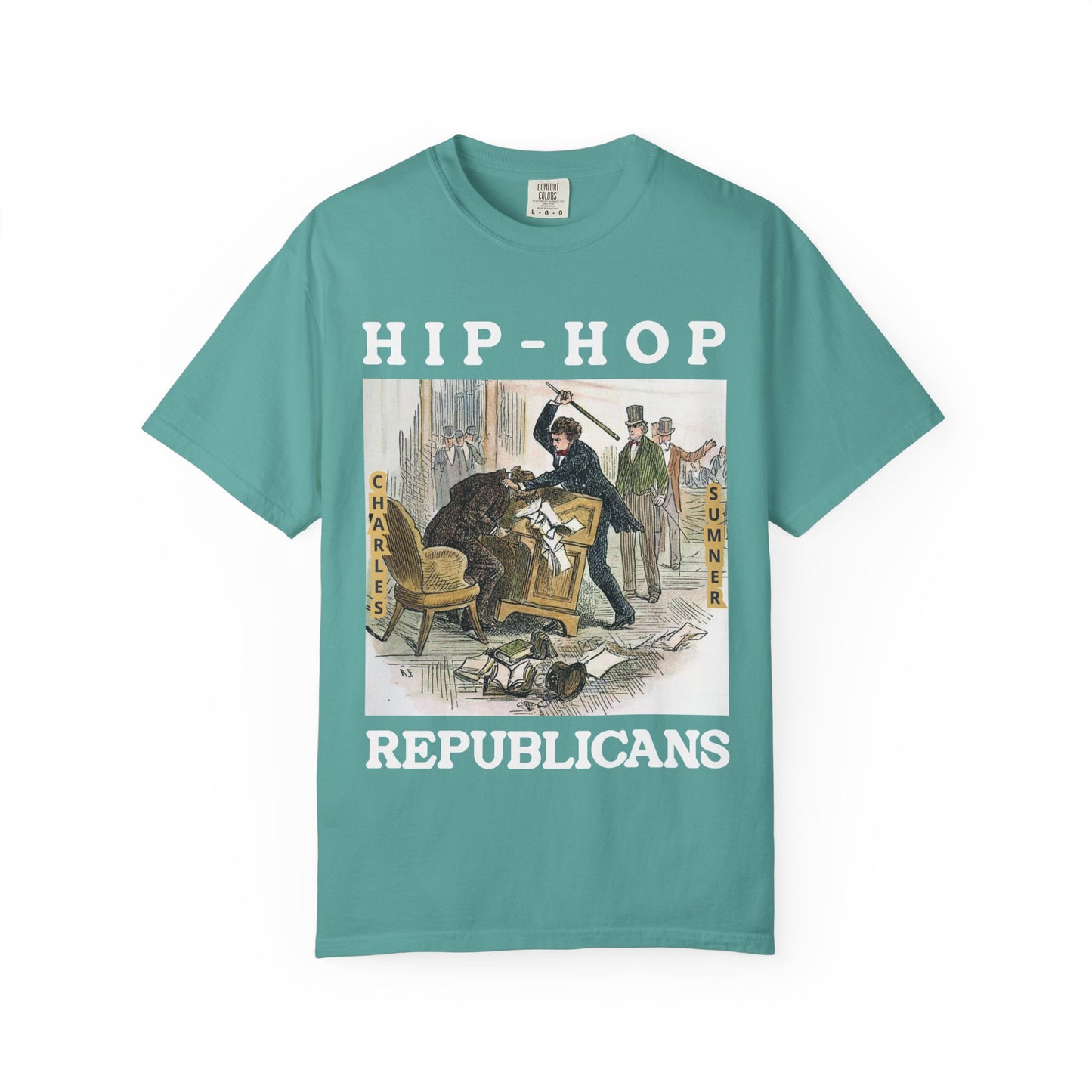 Conservative Rhymes A Hip Hop Tribute to Republican Values T-Shirt Design