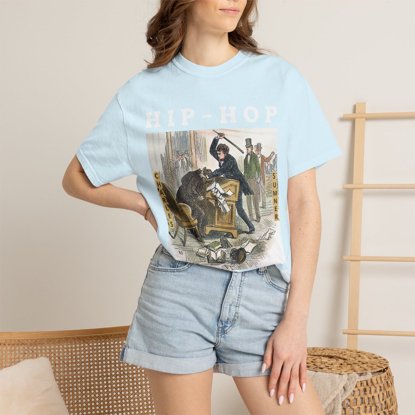 Conservative Rhymes A Hip Hop Tribute to Republican Values T-Shirt Design
