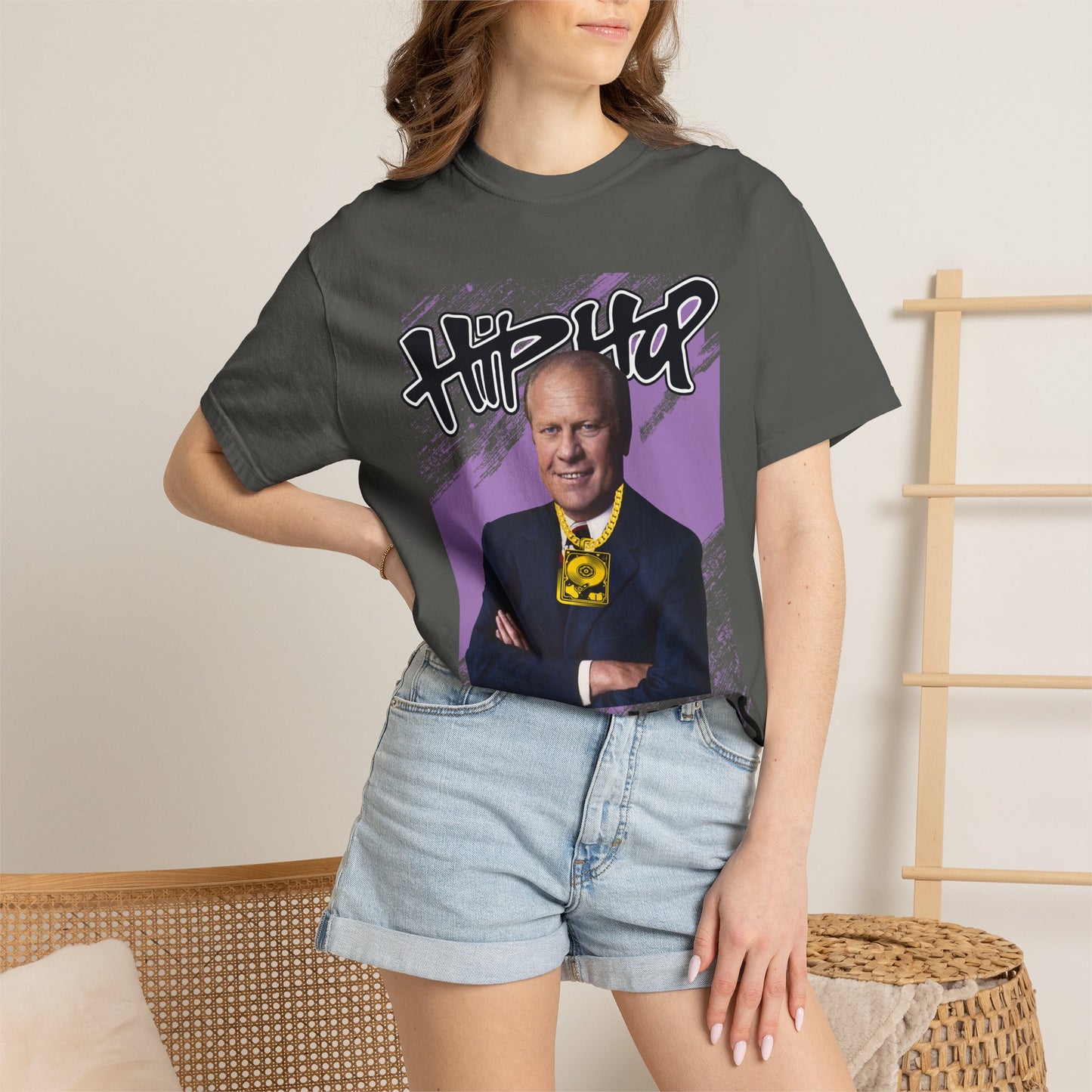 Political Graphic T-Shirt — 'Trump Republicans' Bold Portrait Tee