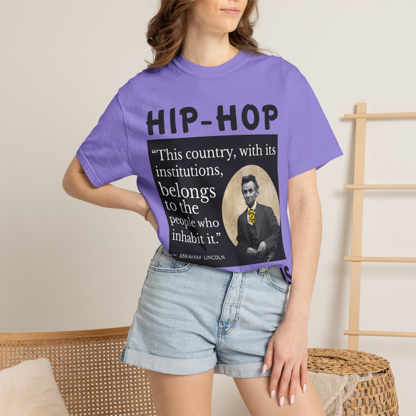 Political Quote T-Shirt — 'Hip-Hop Republicans' Graphic Tee with Historic Quote