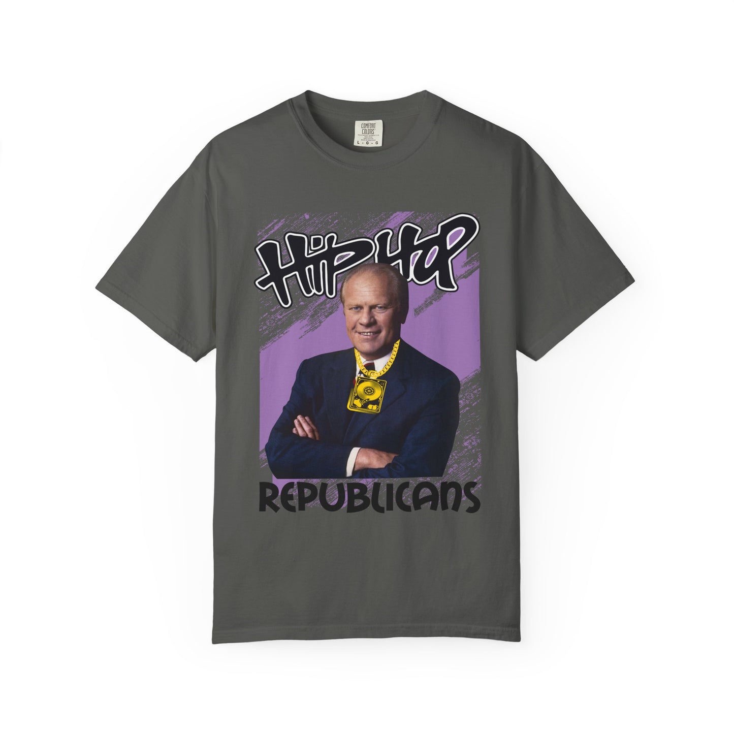 Political Graphic T-Shirt — 'Trump Republicans' Bold Portrait Tee