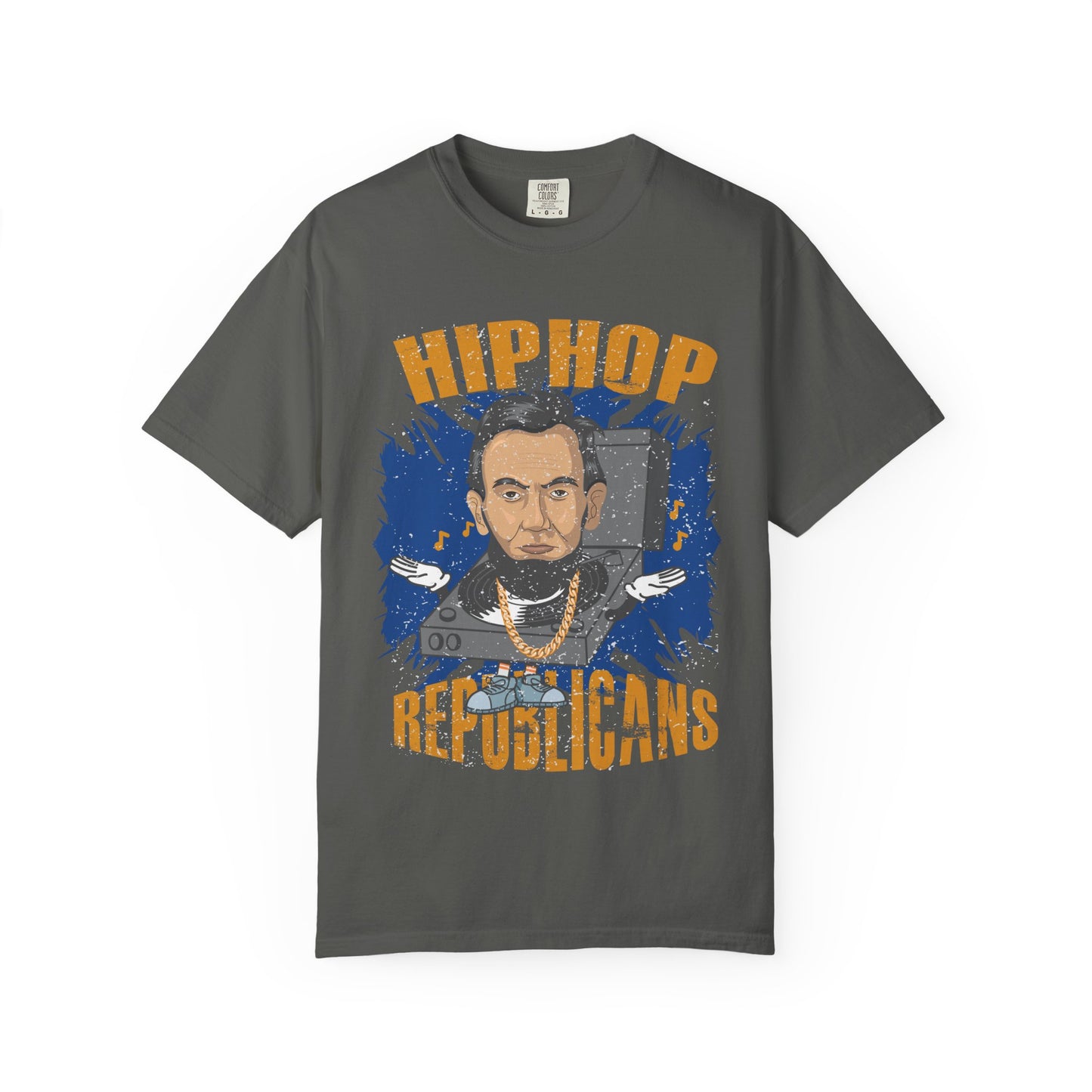 Hip Hop Republicans Graphic T-Shirt — Abe Lincoln Rap Portrait Tee