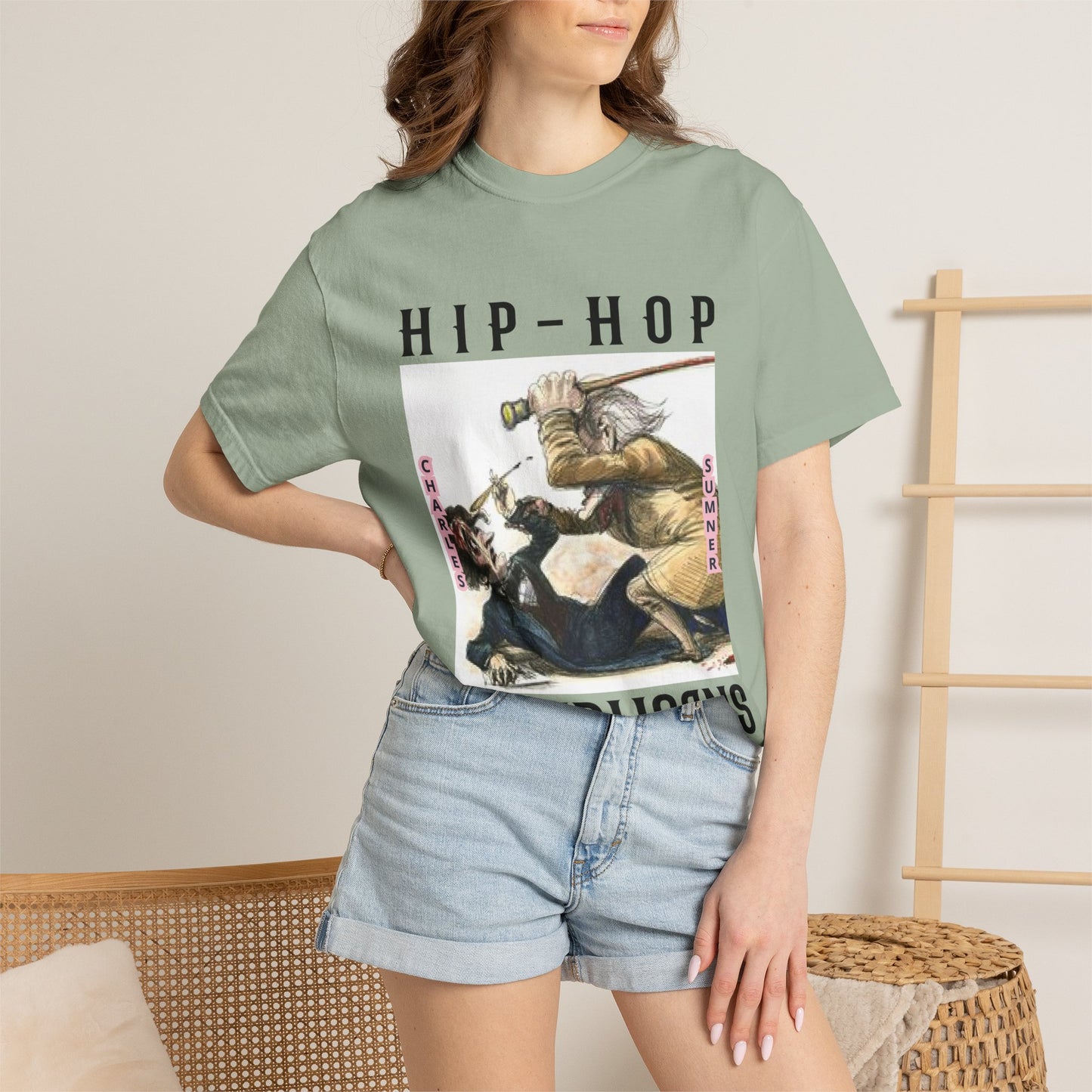 Hip-Hop Republicans Vintage Illustration T-Shirt