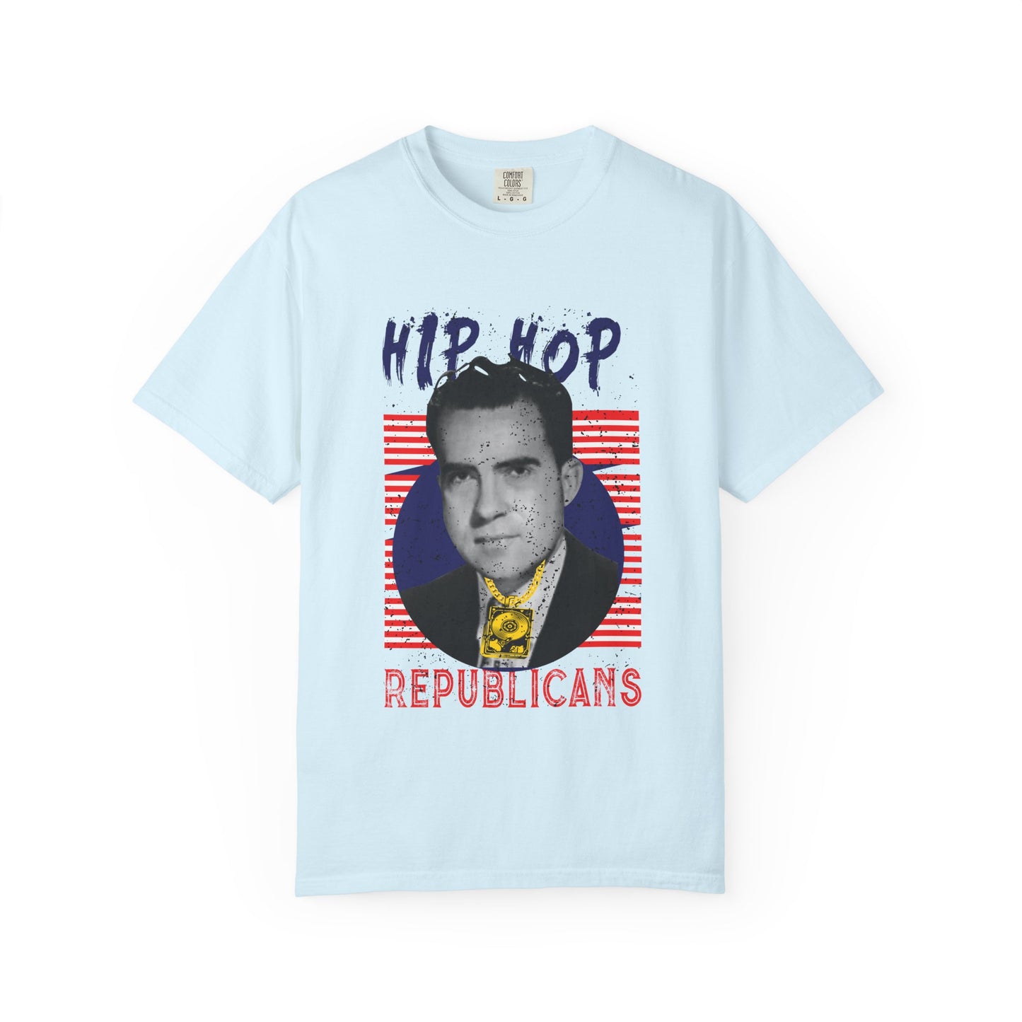 Hip Hop Republicans Graphic T-Shirt — Retro Political Parody Tee