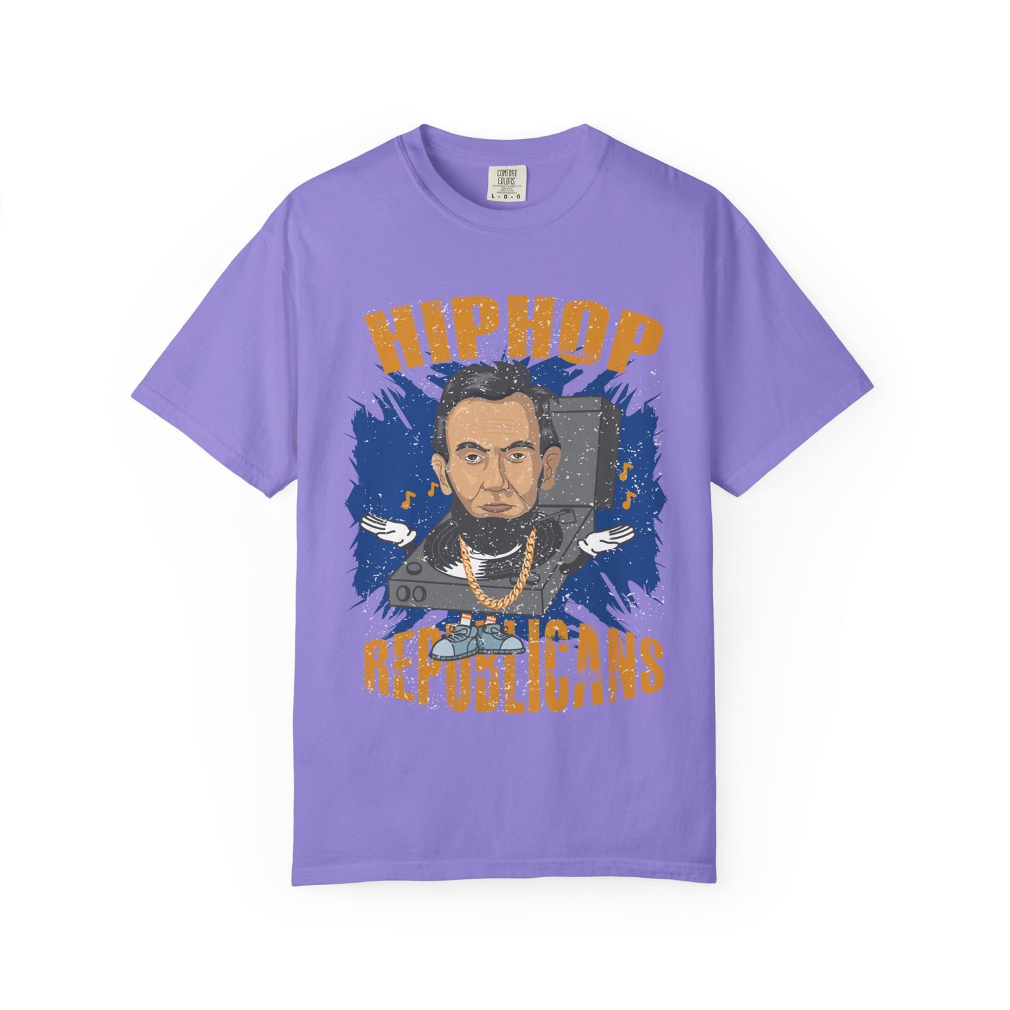 Hip Hop Republicans Graphic T-Shirt — Abe Lincoln Rap Portrait Tee