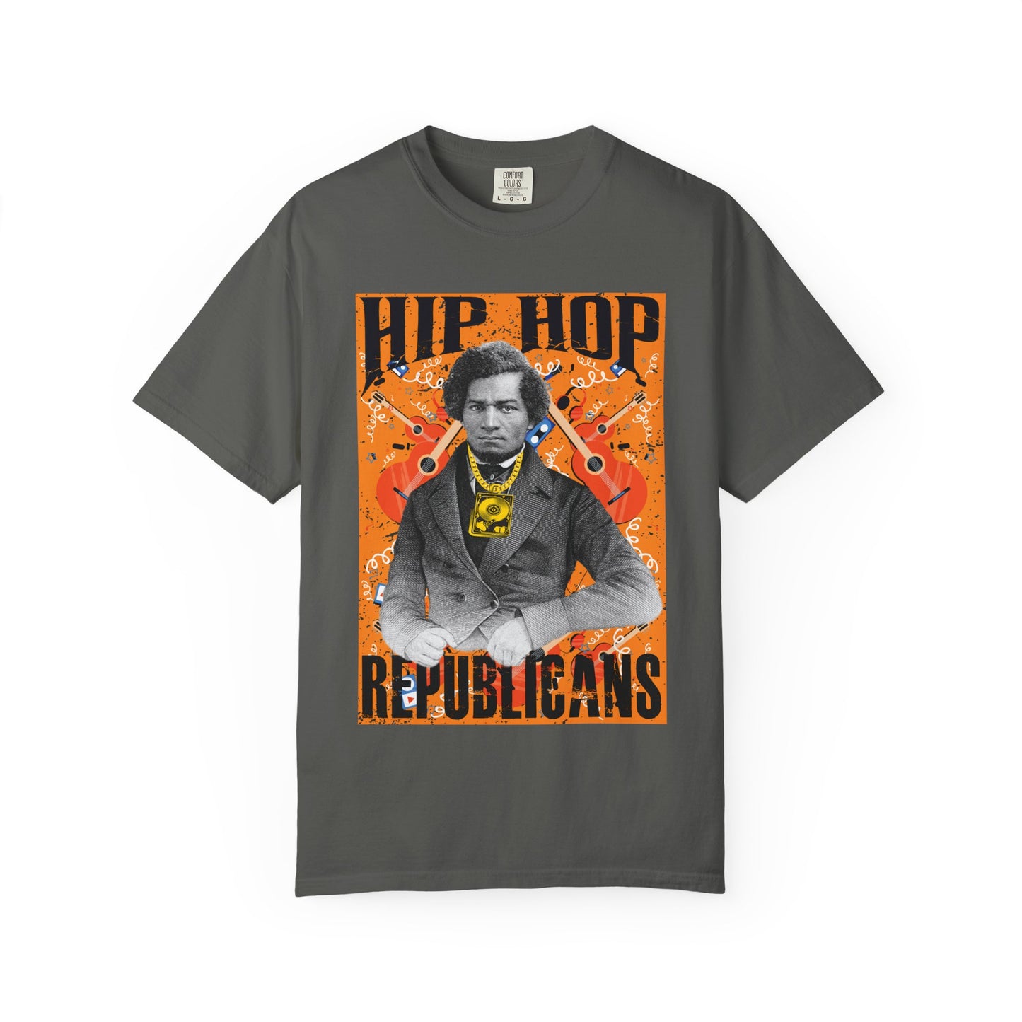 Hip Hop Republicans Graphic T-Shirt — Vintage Portrait Streetwear Tee