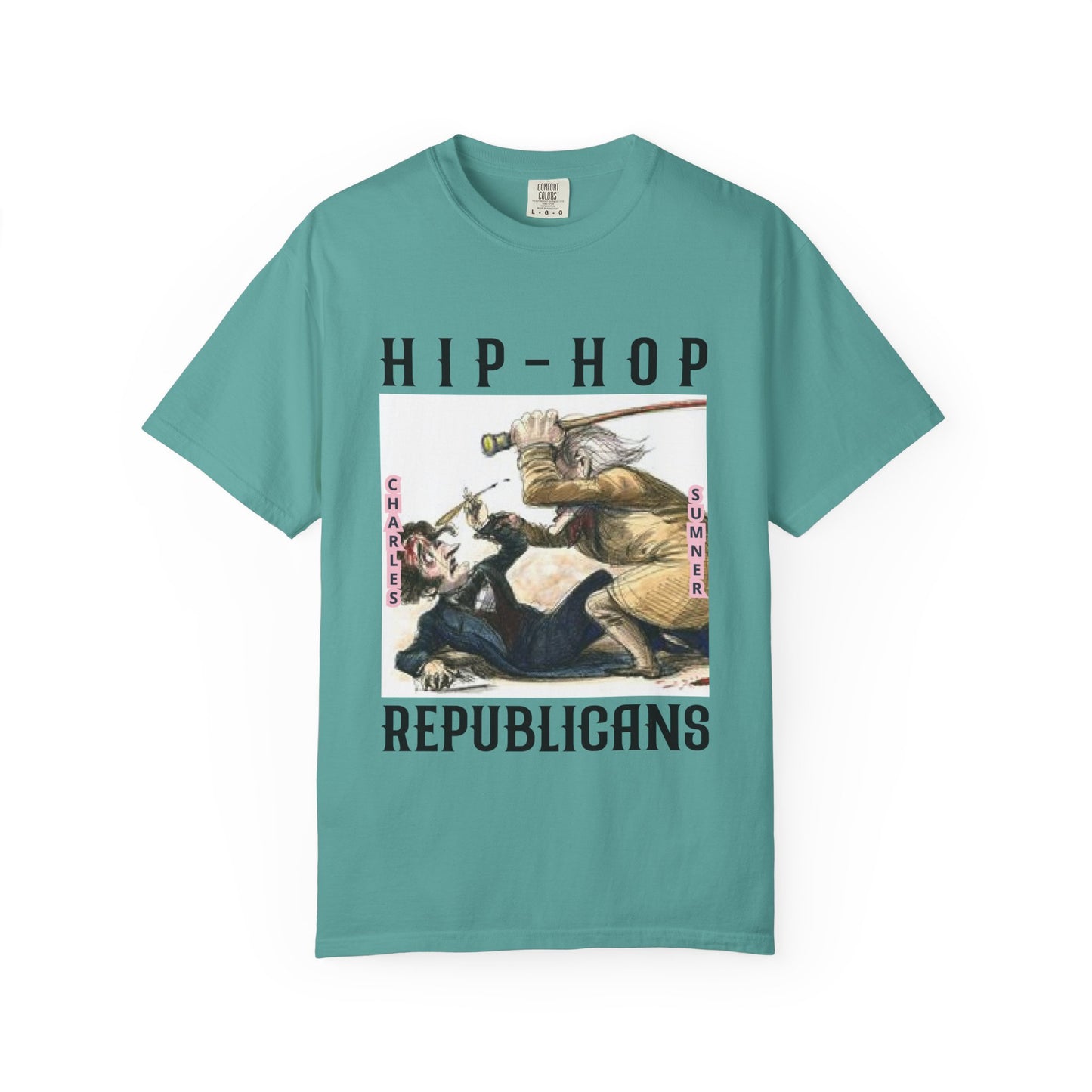 Hip-Hop Republicans Vintage Illustration T-Shirt