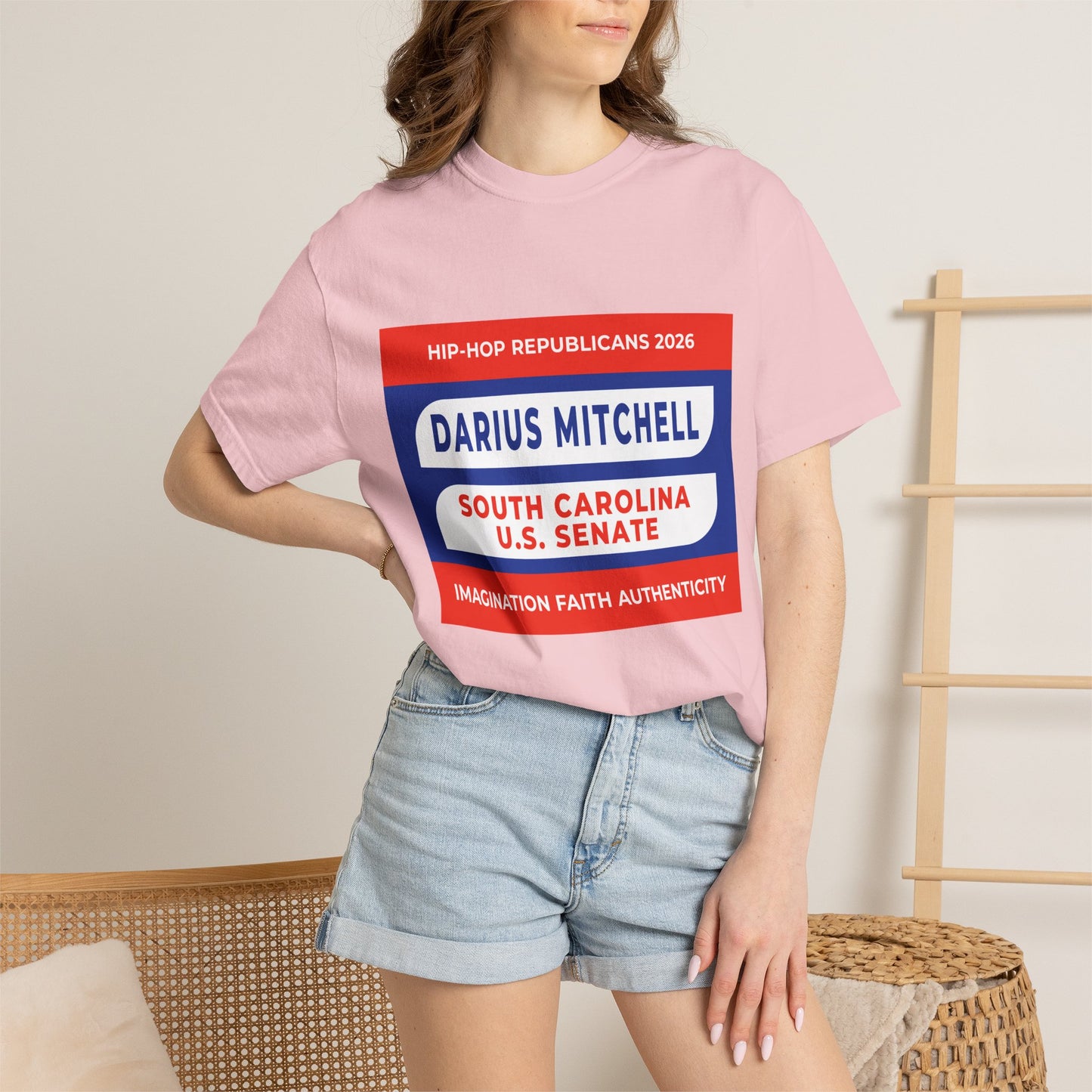 Political Campaign T-Shirt — "Darius Mitchell South Carolina U.S. Senate"