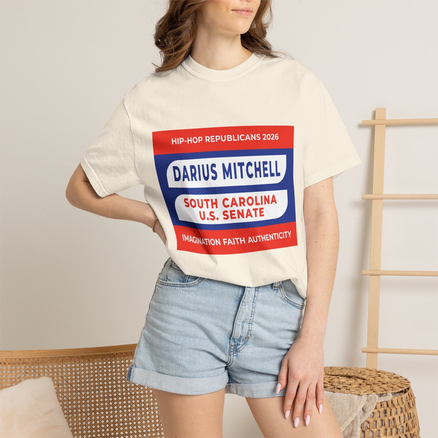 Political Campaign T-Shirt — "Darius Mitchell South Carolina U.S. Senate"