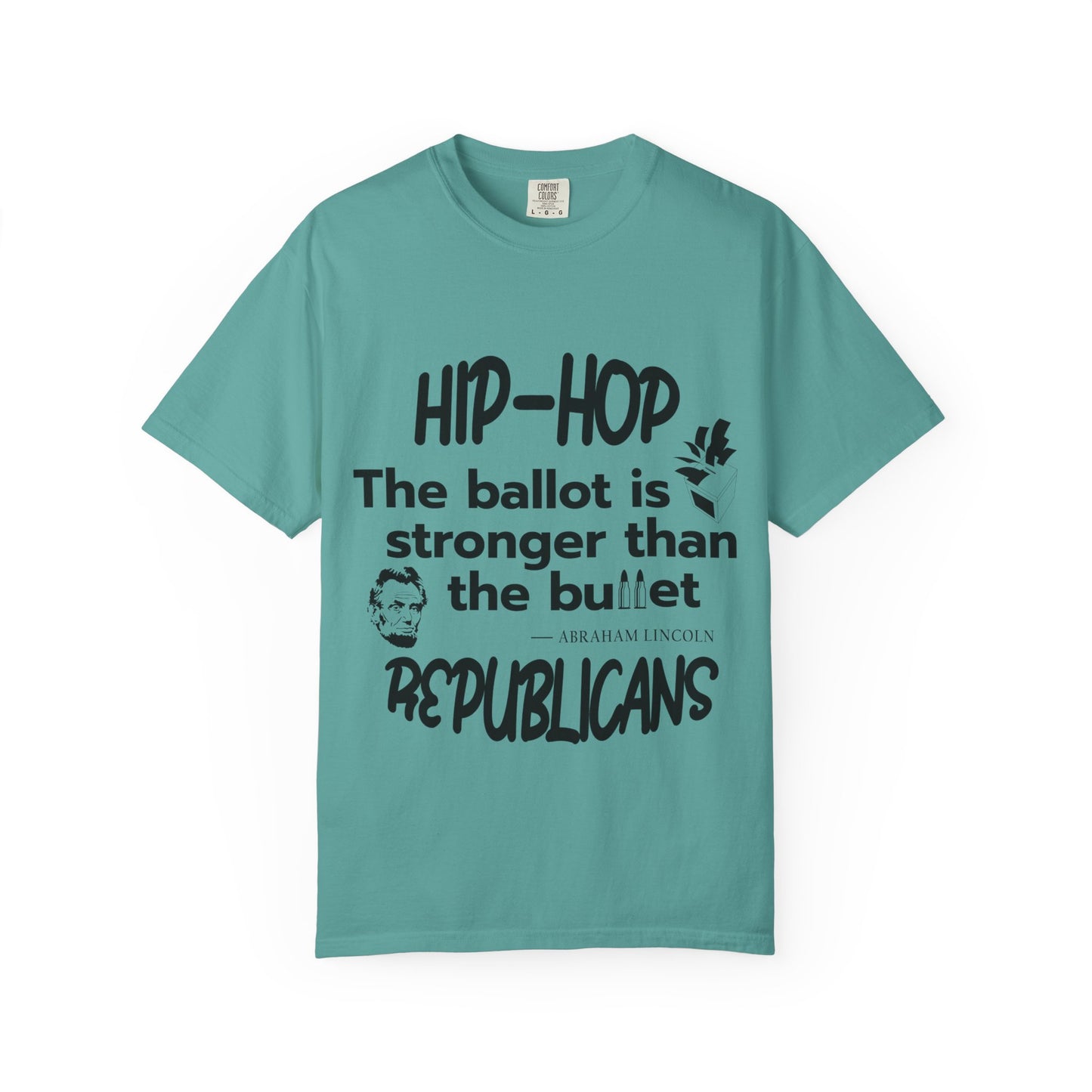 Political Statement T-Shirt — “The Ballot Is Stronger Than The Bullet” Hip-Hop Protest Tee