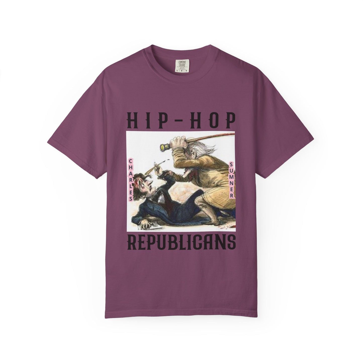 Hip-Hop Republicans Vintage Illustration T-Shirt