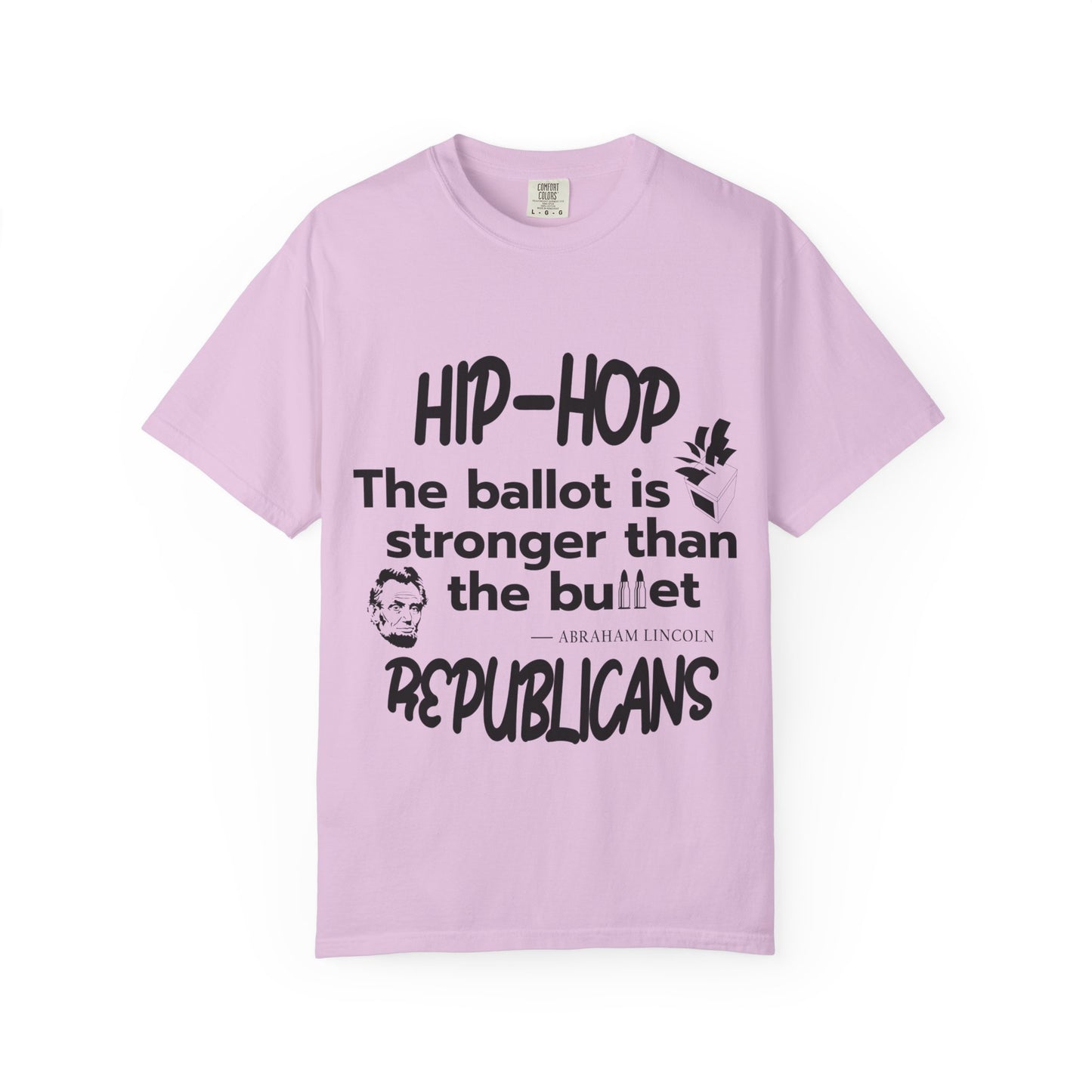 Political Statement T-Shirt — “The Ballot Is Stronger Than The Bullet” Hip-Hop Protest Tee