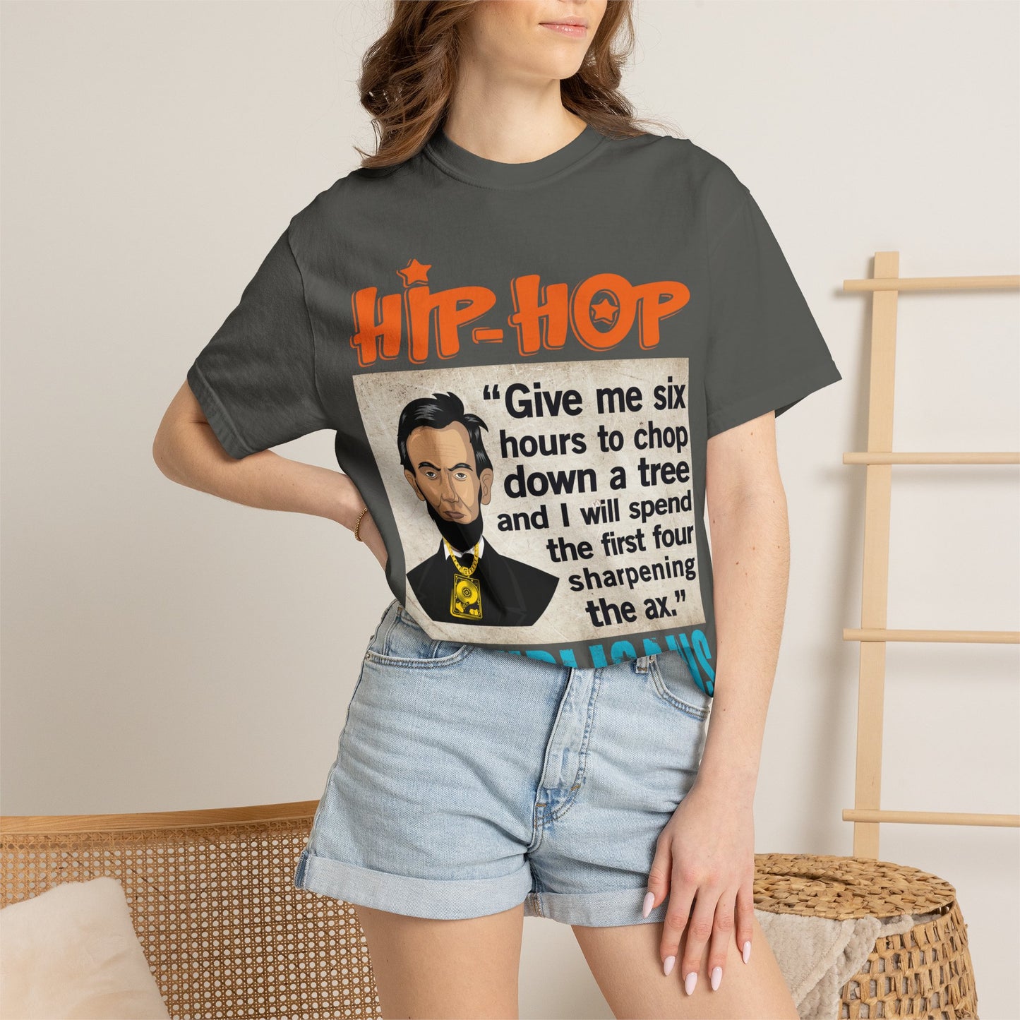Hip Hop Republicans Abraham Lincoln Political Rap T-Shirt