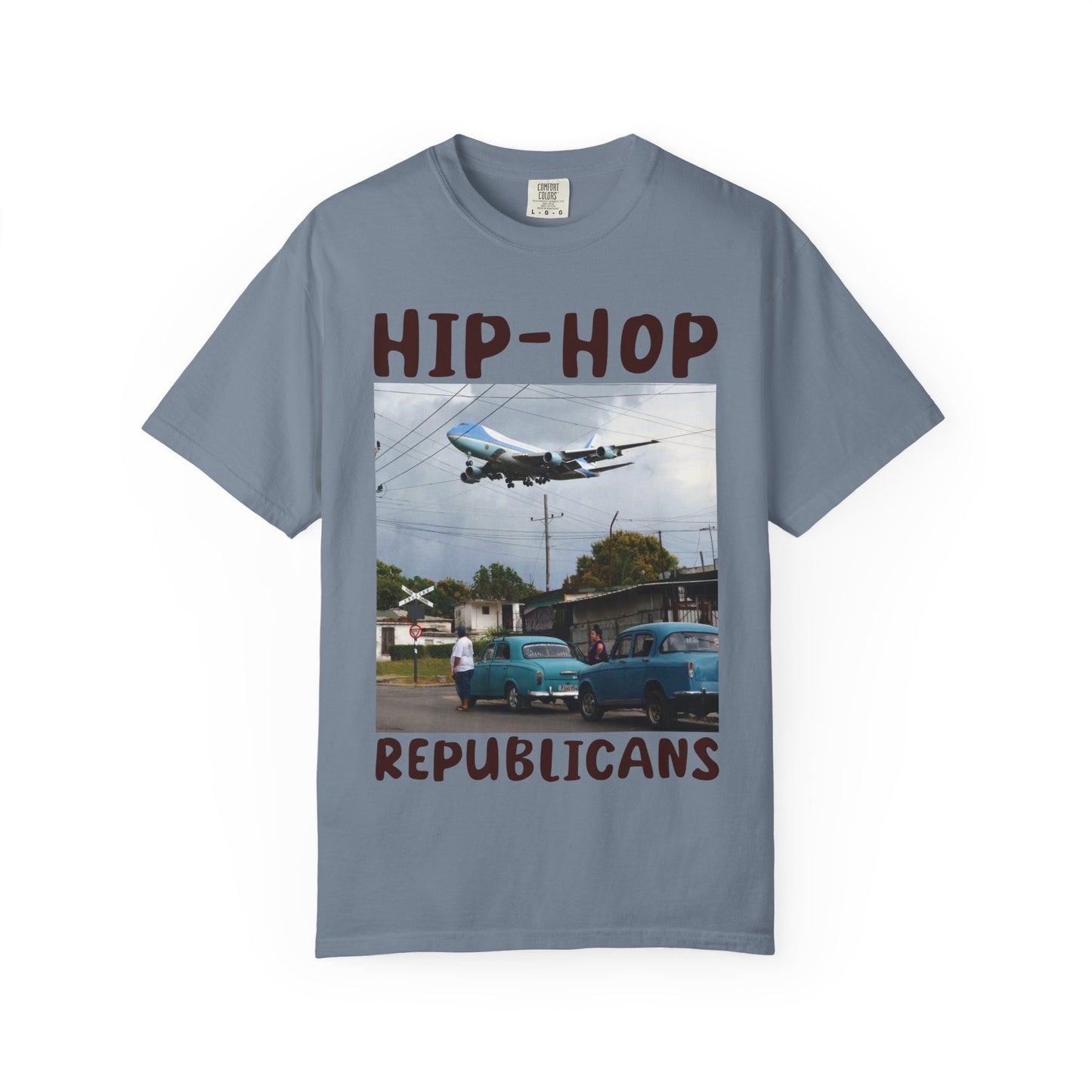 Hip Hop Republicans Helicopter Patriotic Graphic T-Shirt