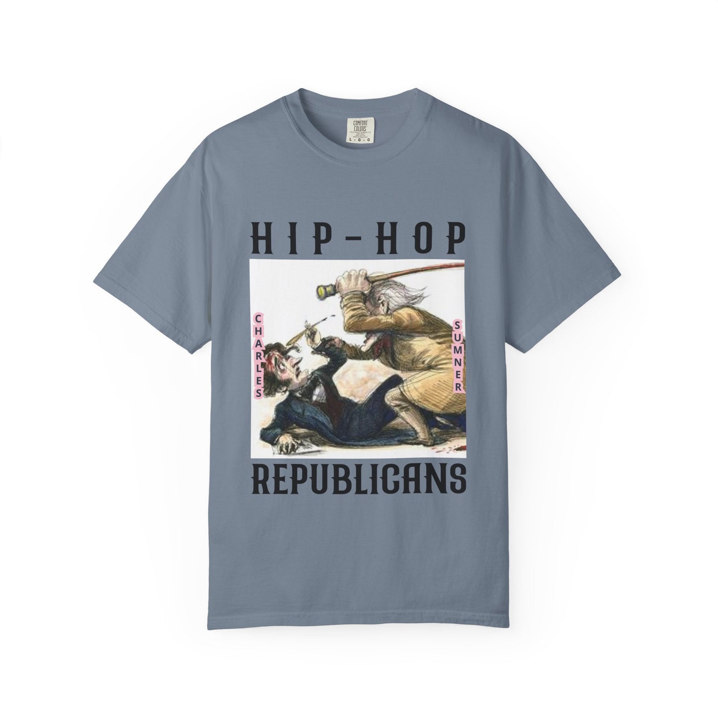 Hip-Hop Republicans Vintage Illustration T-Shirt