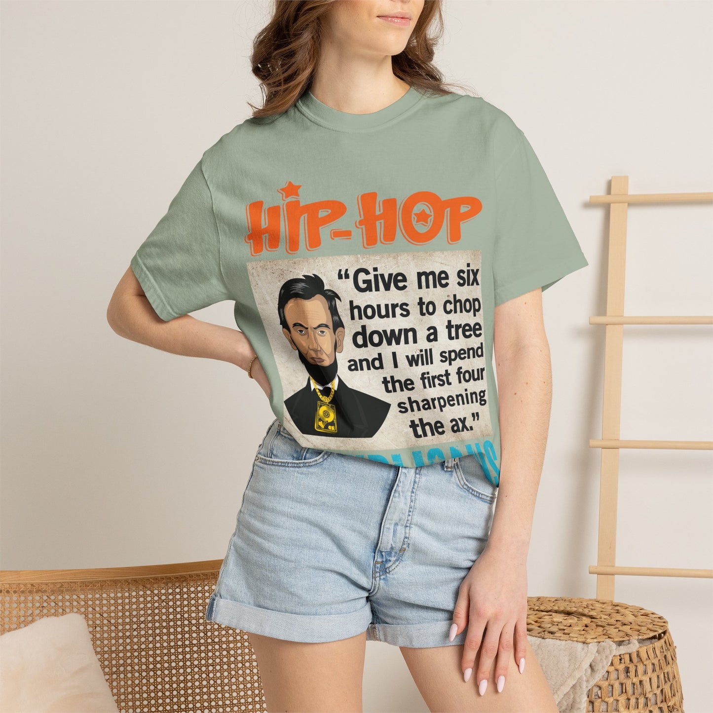 Hip Hop Republicans Abraham Lincoln Political Rap T-Shirt