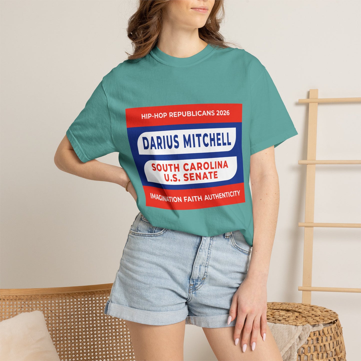 Political Campaign T-Shirt — "Darius Mitchell South Carolina U.S. Senate"