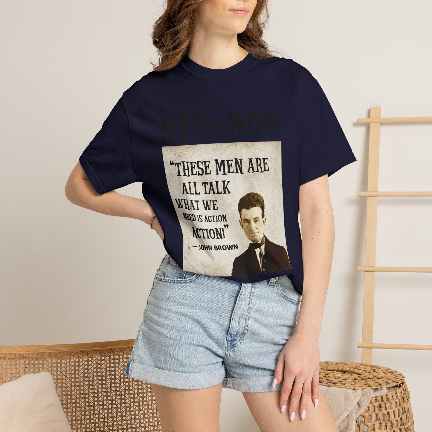 Hip-Hop Republicans T-Shirt — "These Men Are All Talk" John Brown Quote Graphic Tee