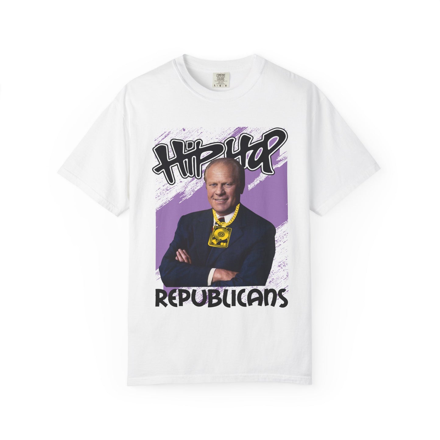 Political Graphic T-Shirt — 'Trump Republicans' Bold Portrait Tee
